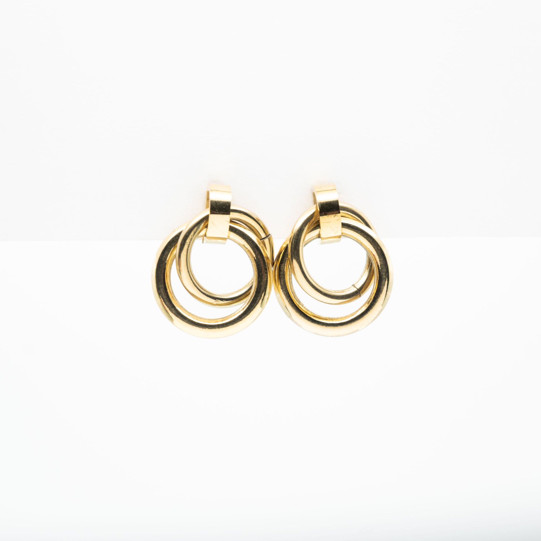 Aretes De Argollas Entrelazadas