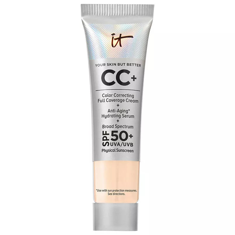 IT Cosmetics CC+ Cream Base de Maquillaje de Cobertura Total con Corrección de Color y SPF 50+