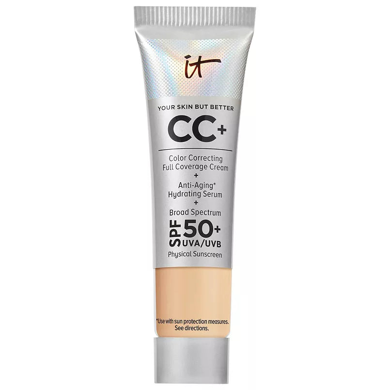 IT Cosmetics CC+ Cream Base de Maquillaje de Cobertura Total con Corrección de Color y SPF 50+