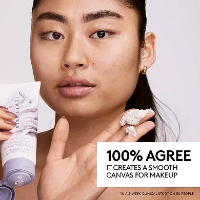 Fenty Skin Cookies N Clean Whipped Clay Intensive Pore + Blackhead Face Scrub con Arena Volcánica + Carbón