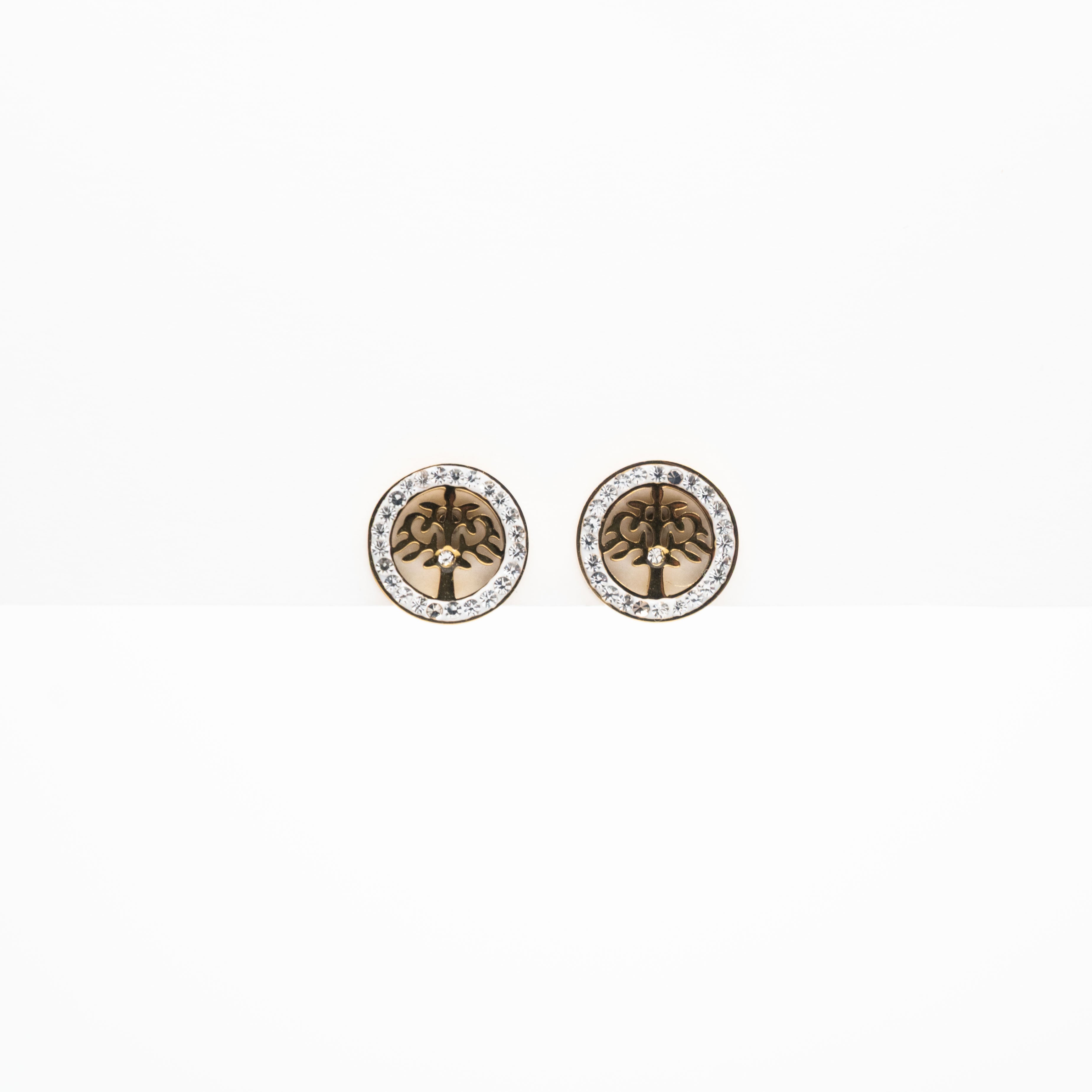 Aretes De Árbol Con Strass