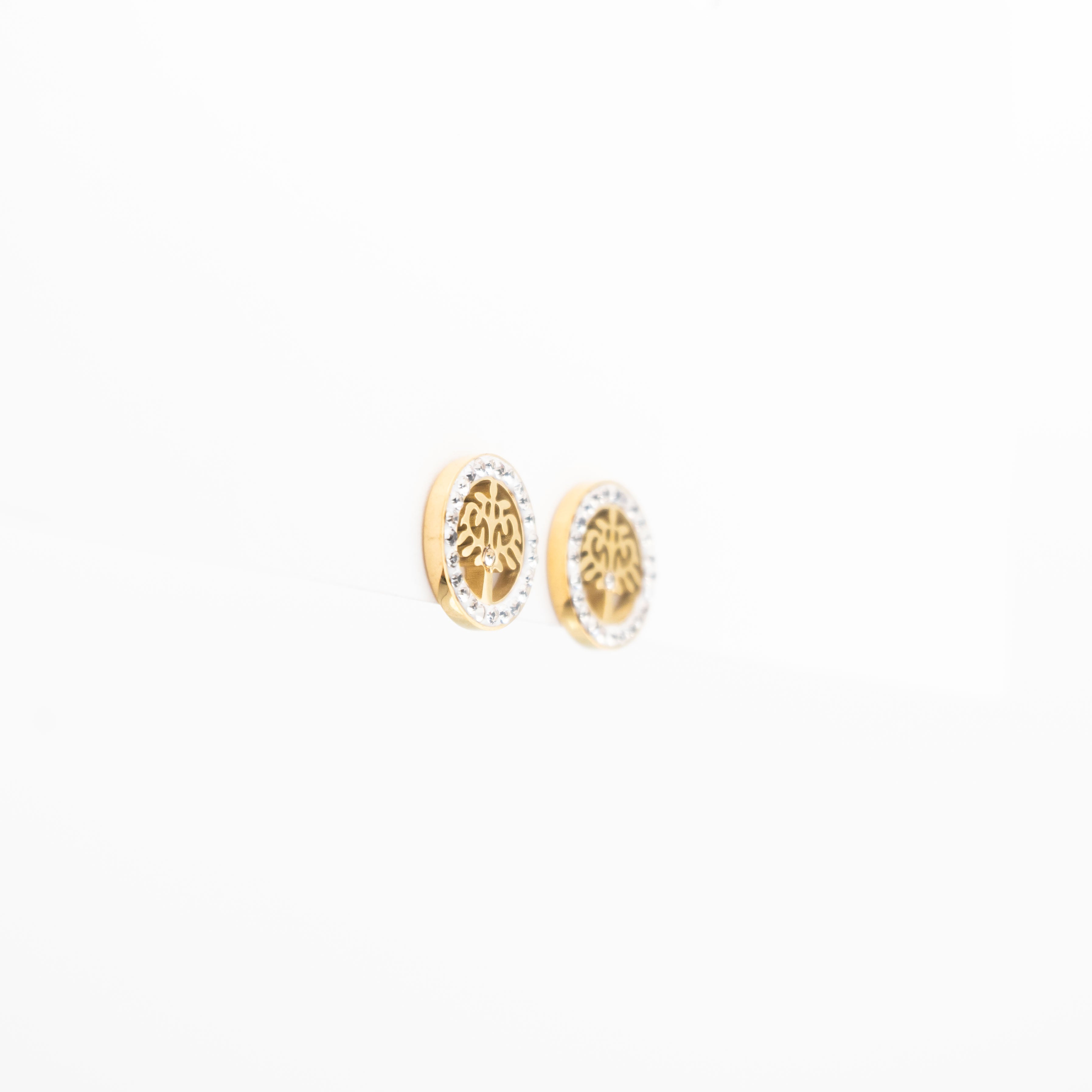 Aretes De Árbol Con Strass