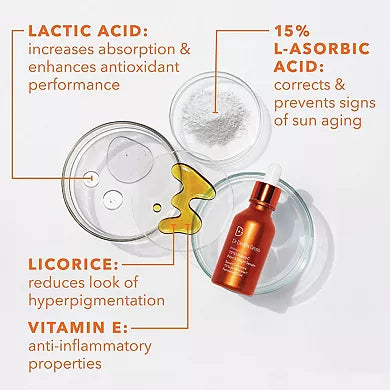 Dr. Dennis Gross Skincare Sérum Vitamina C Láctico 15% Reafirmante e Iluminador
