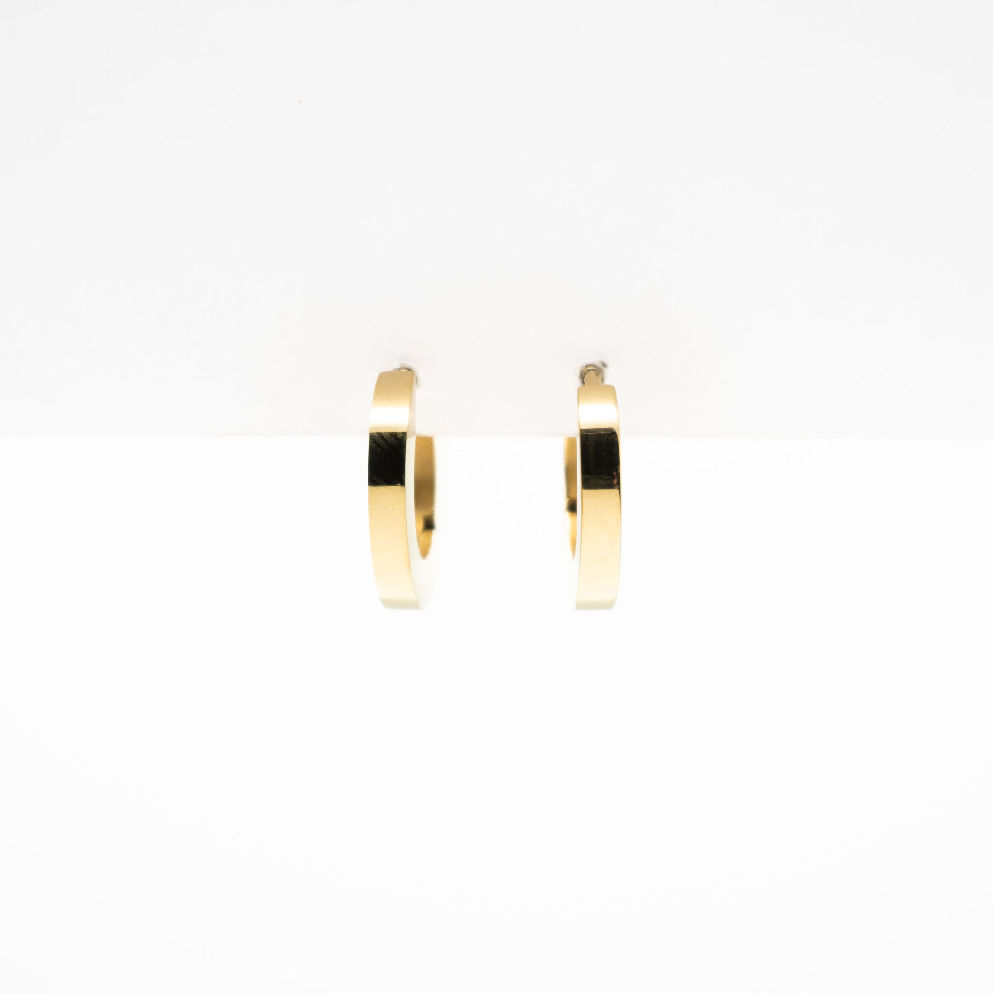 Aretes De Argolla Dorada
