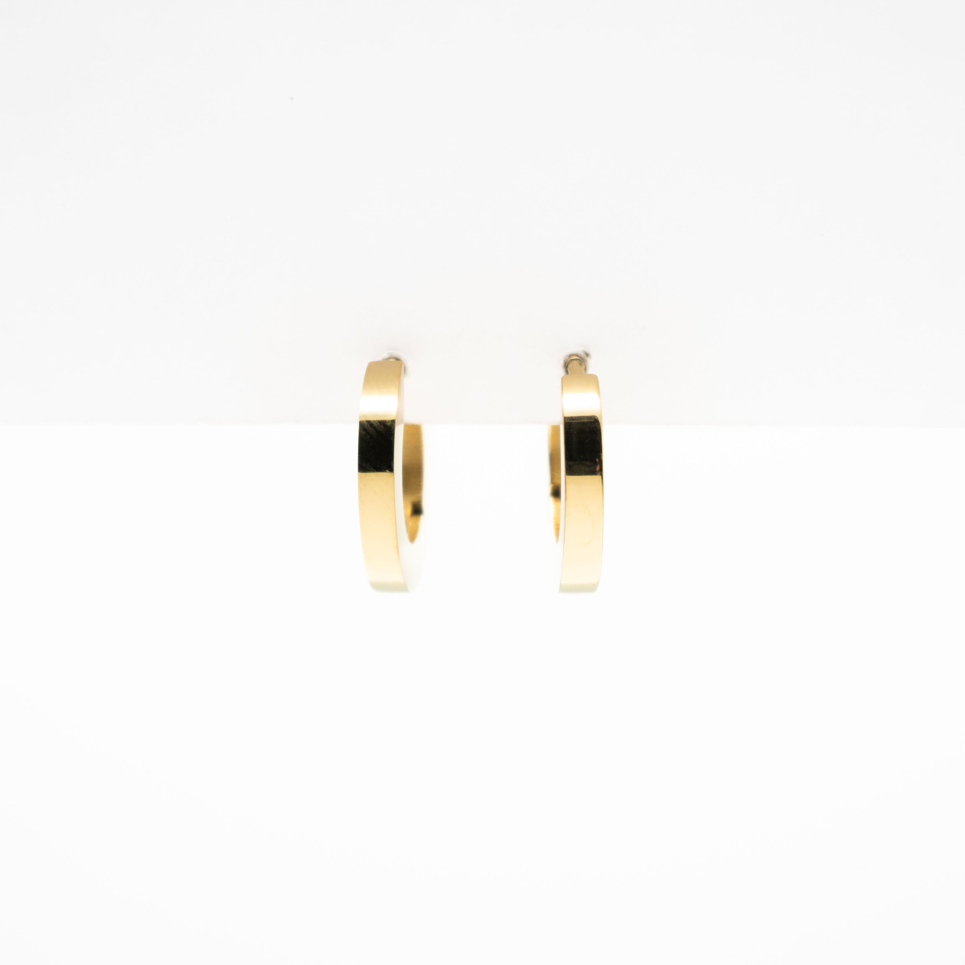 Aretes De Argolla Dorada
