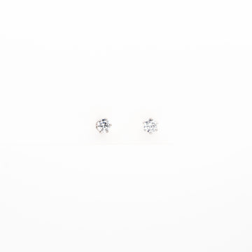 Aretes Plateados de Cubic Circonia