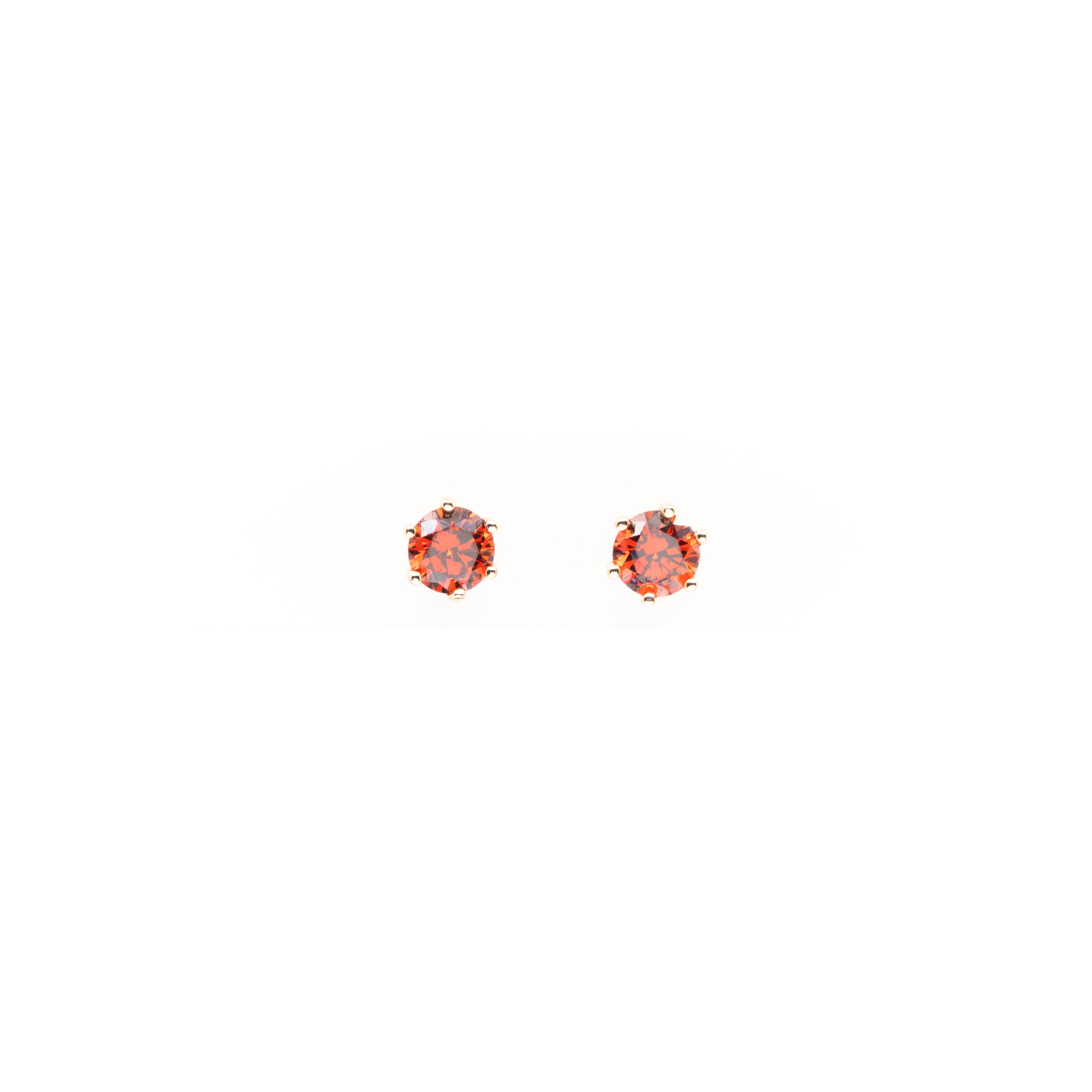 Aretes Dorados De Cubic Zirconia