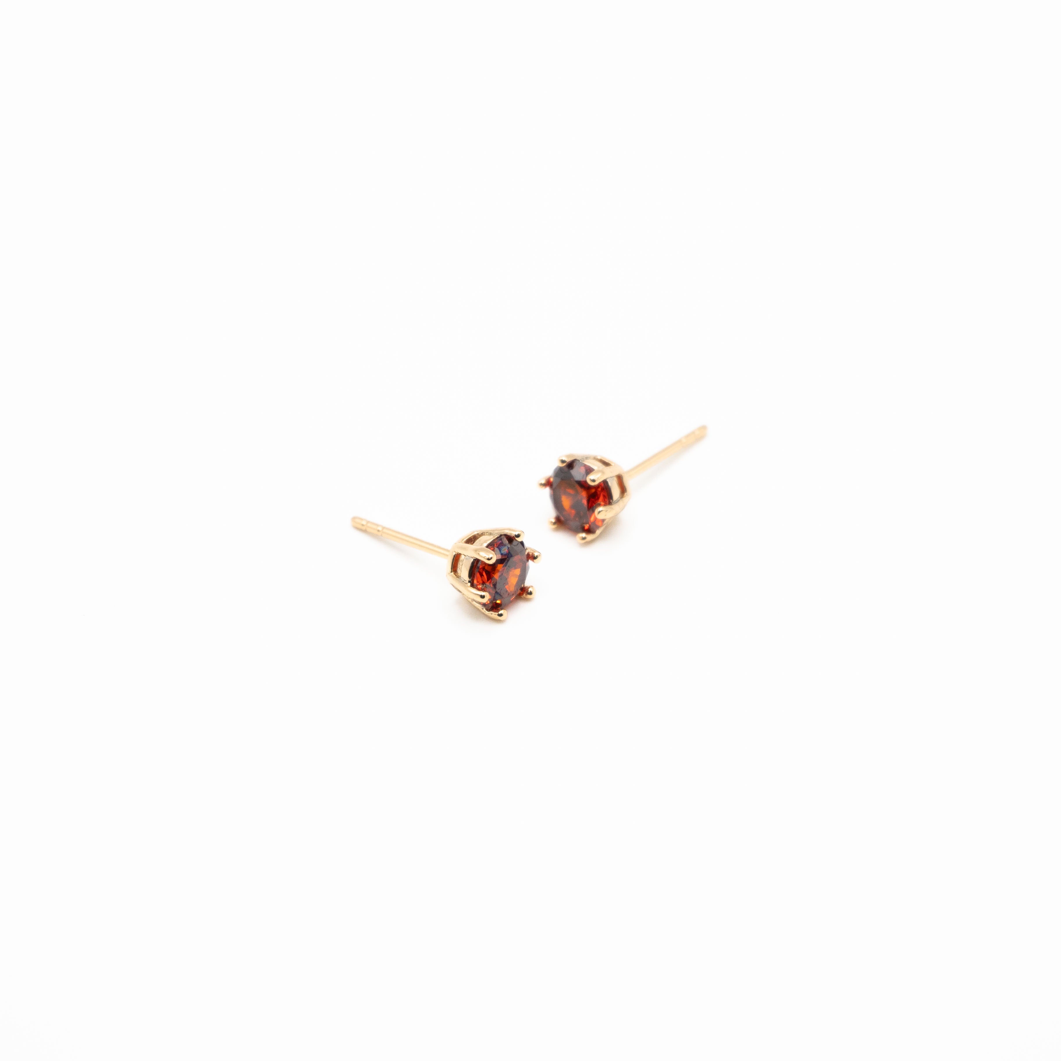 Aretes Dorados De Cubic Zirconia