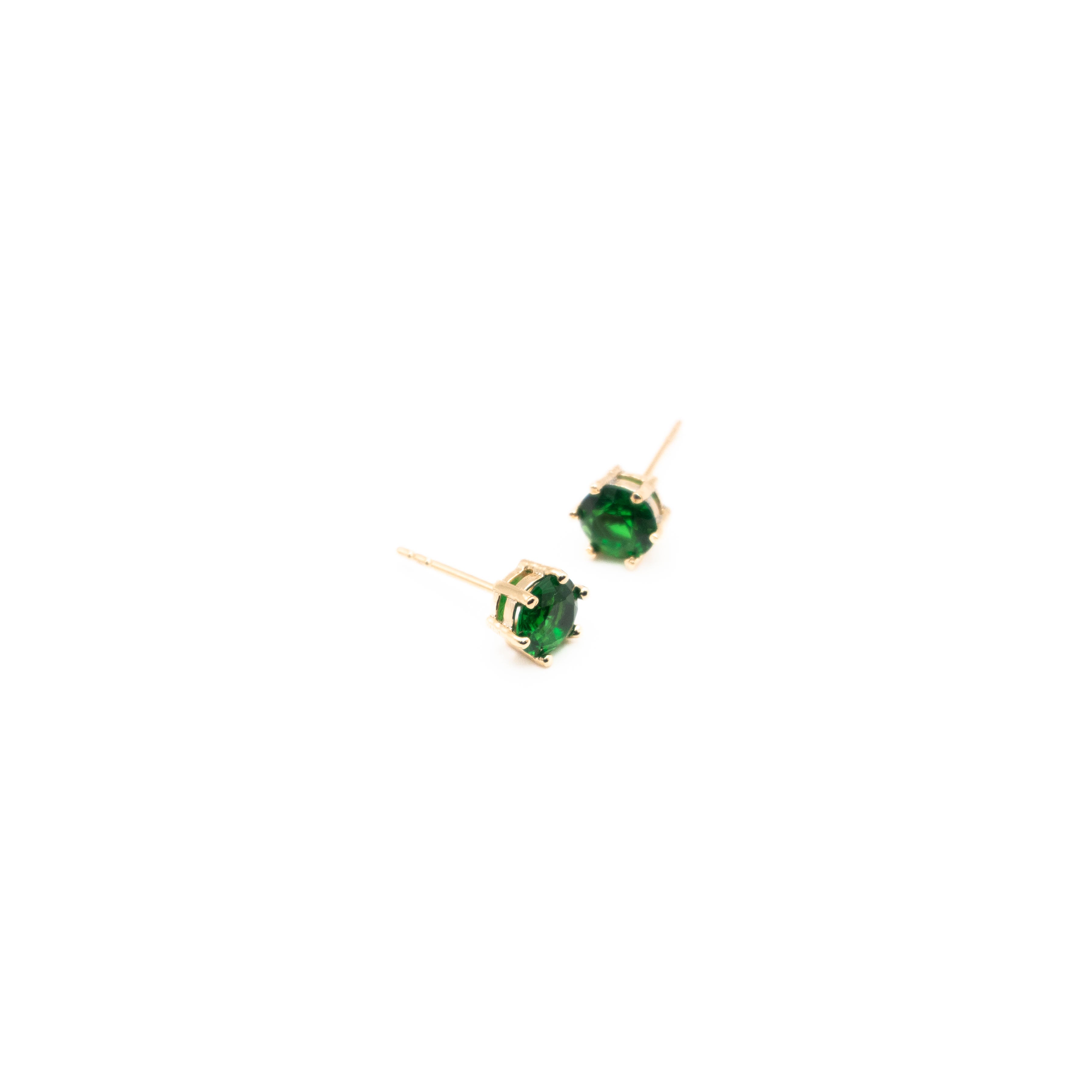 Aretes Dorados De Cubic Zirconia