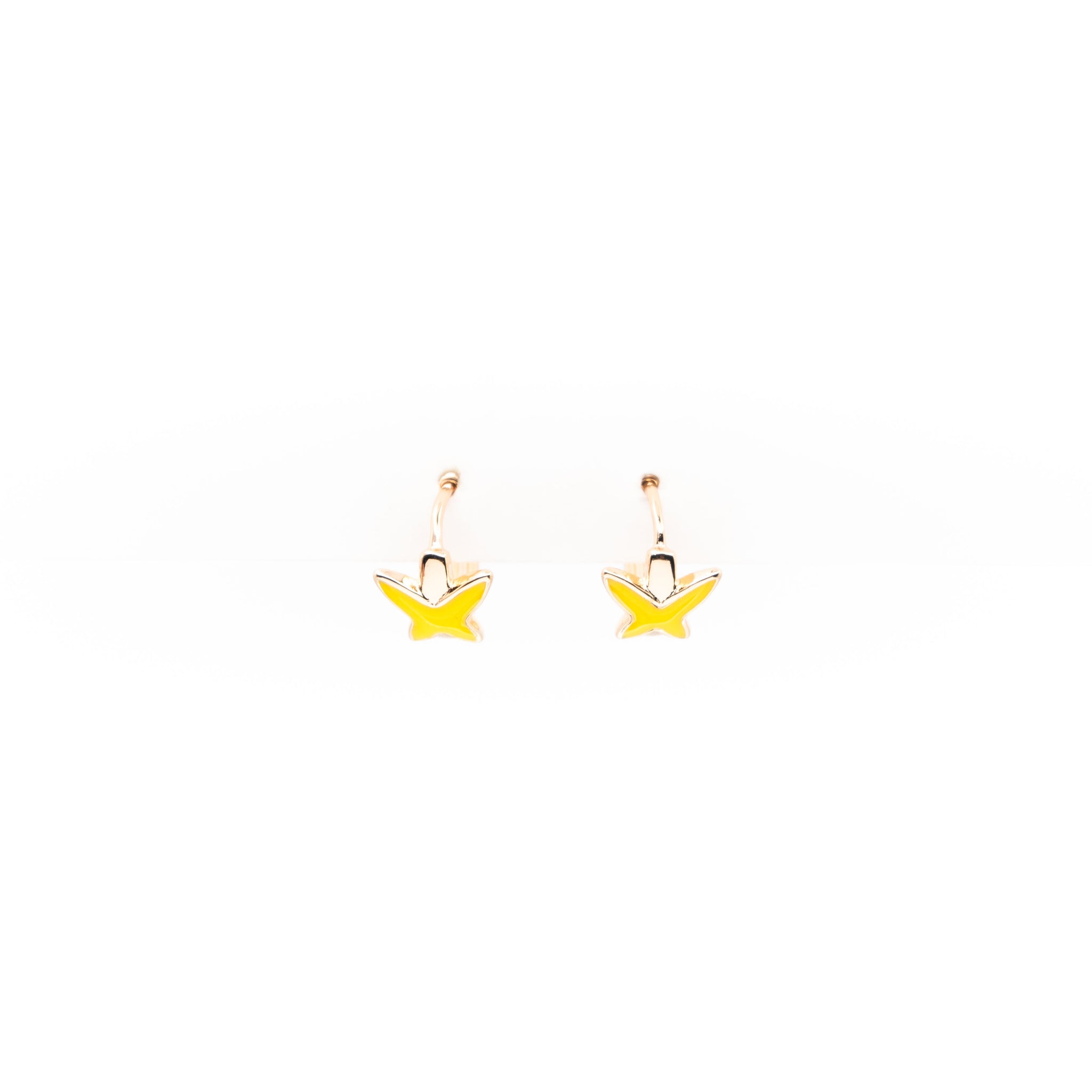 Aretes De Mariposa Amarilla