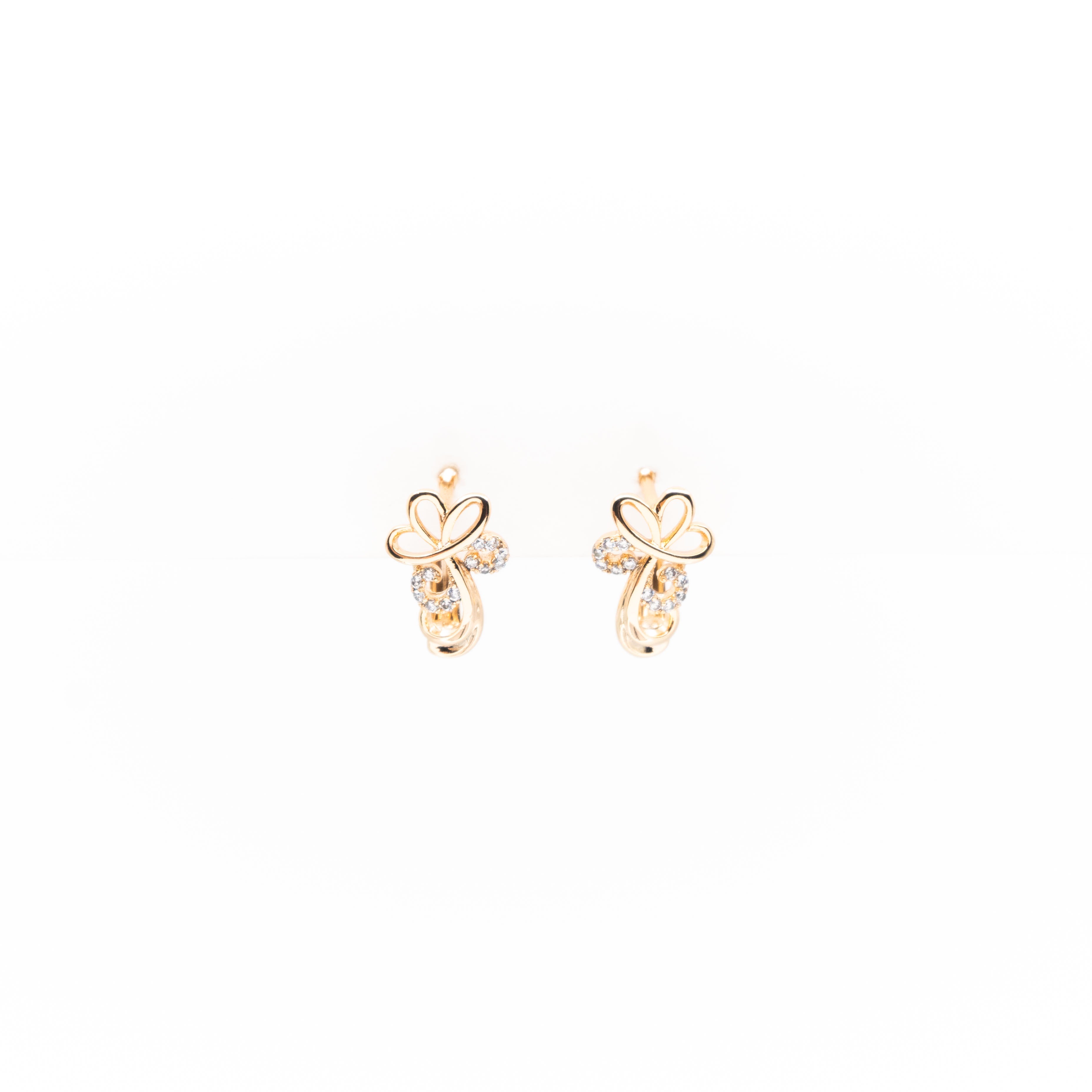 Aretes De Flor Strass