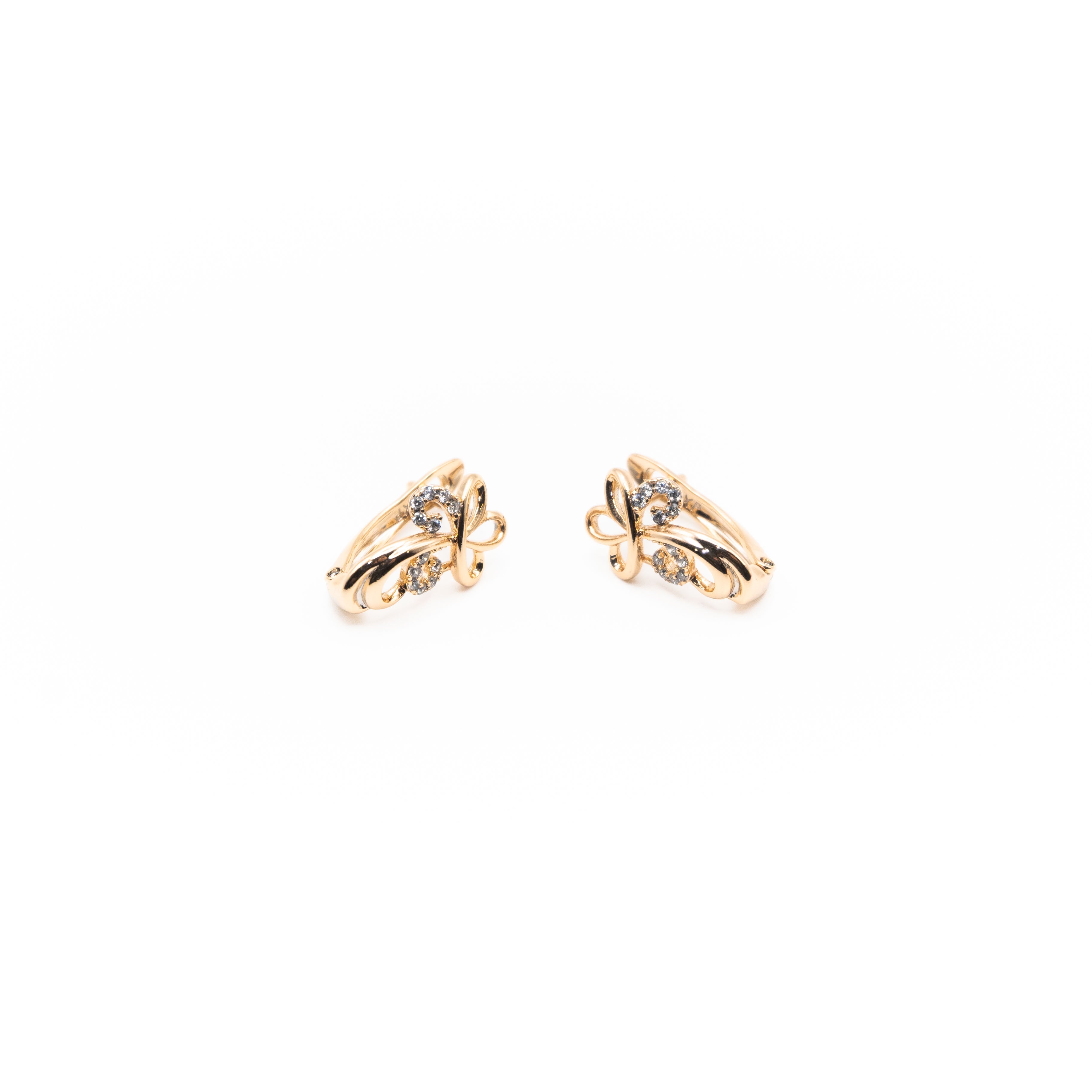 Aretes De Flor Strass