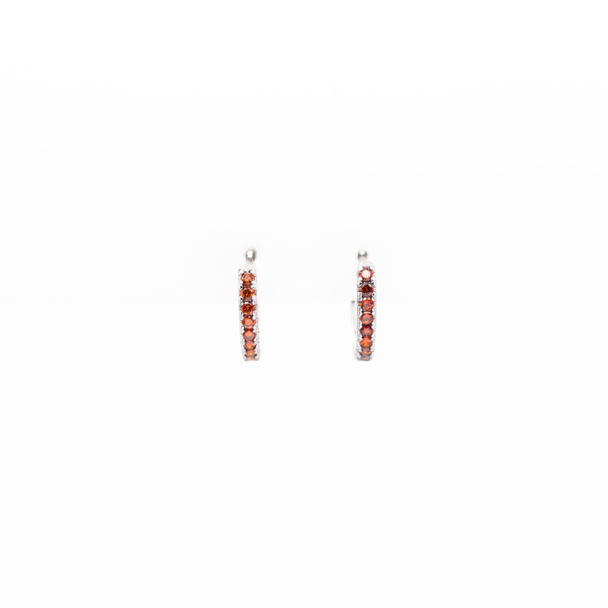 Aretes De Strass Rojo