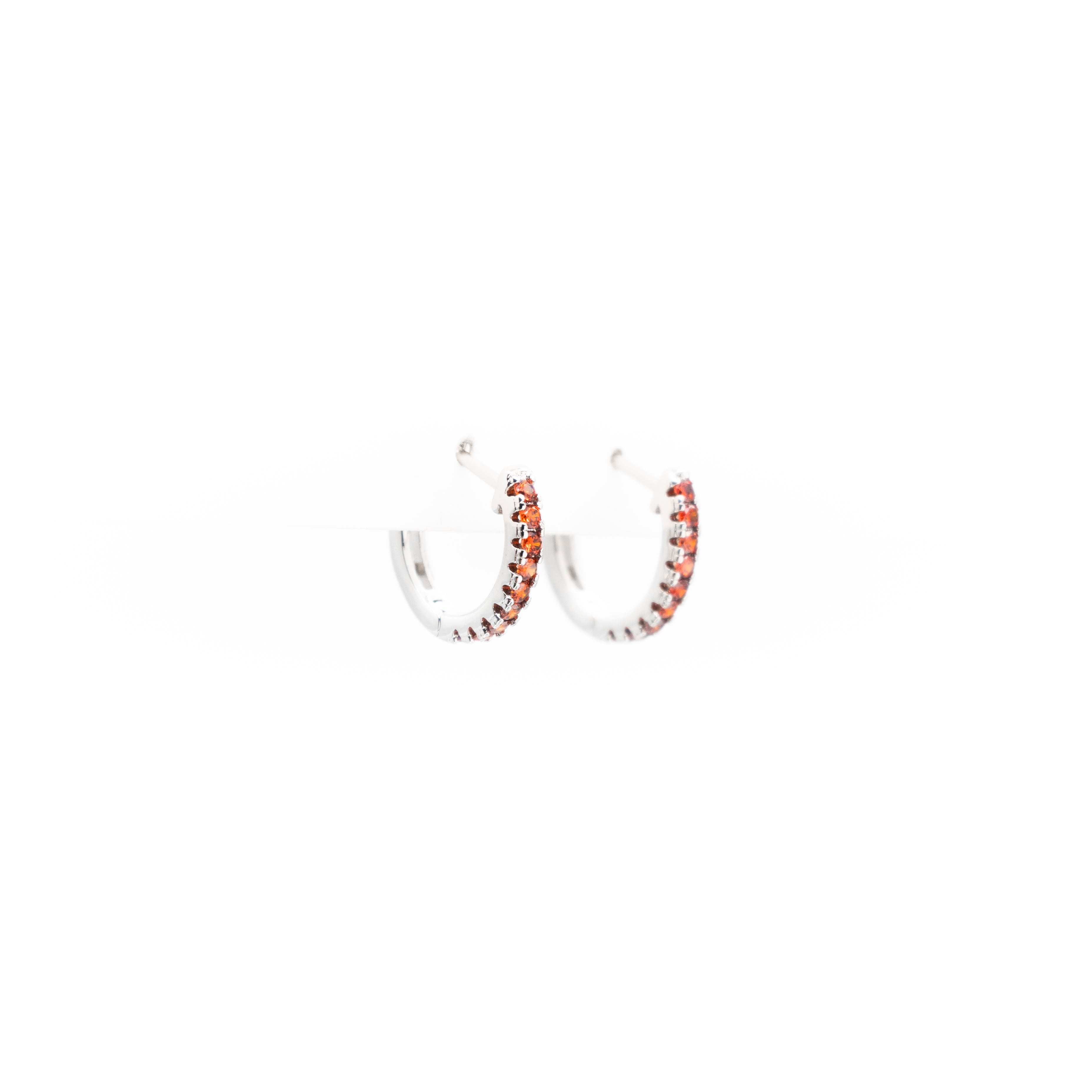 Aretes De Strass Rojo