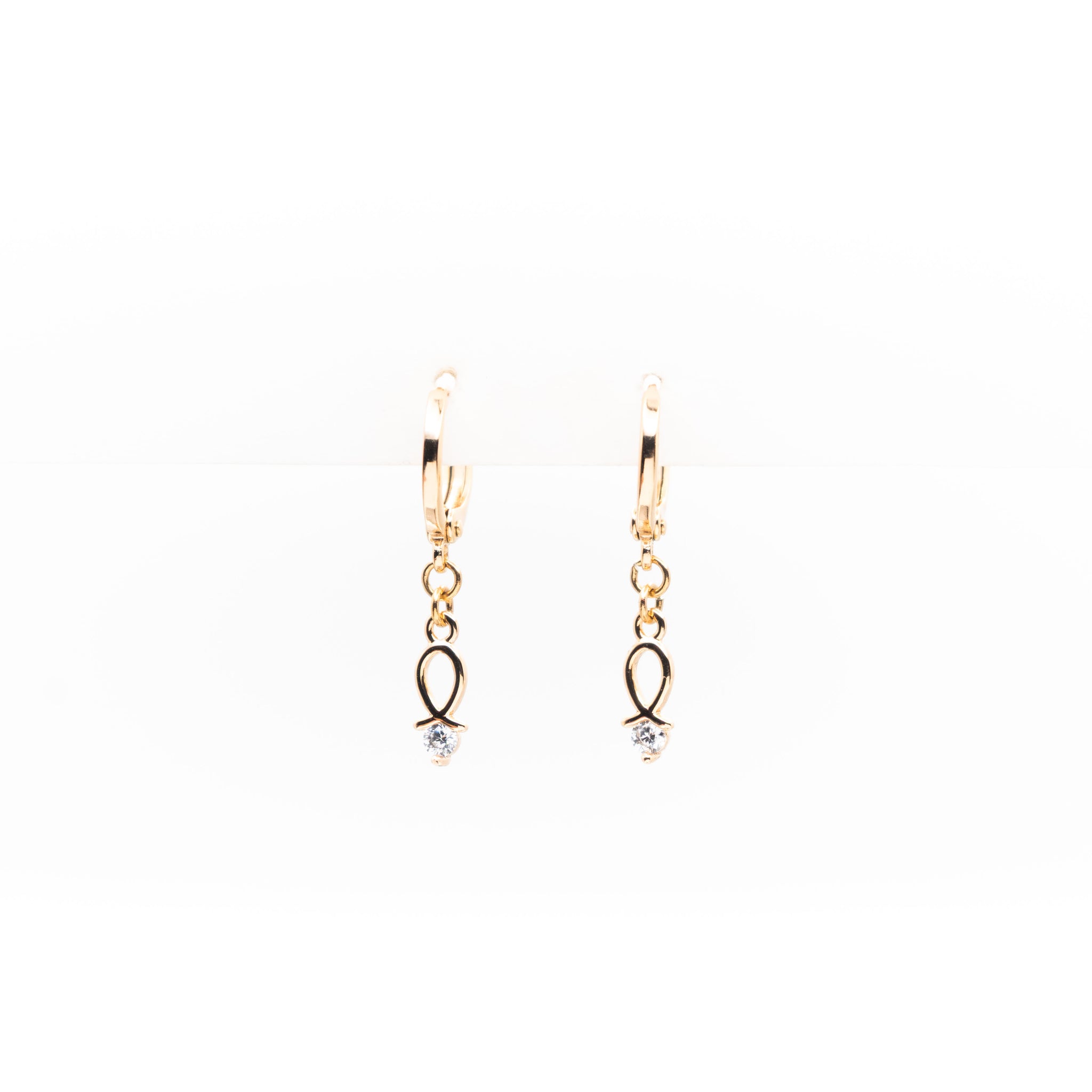 Aretes Con Strass Colgante