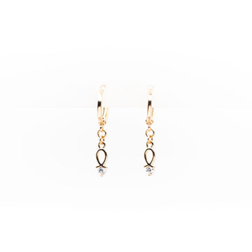 Aretes Con Strass Colgante