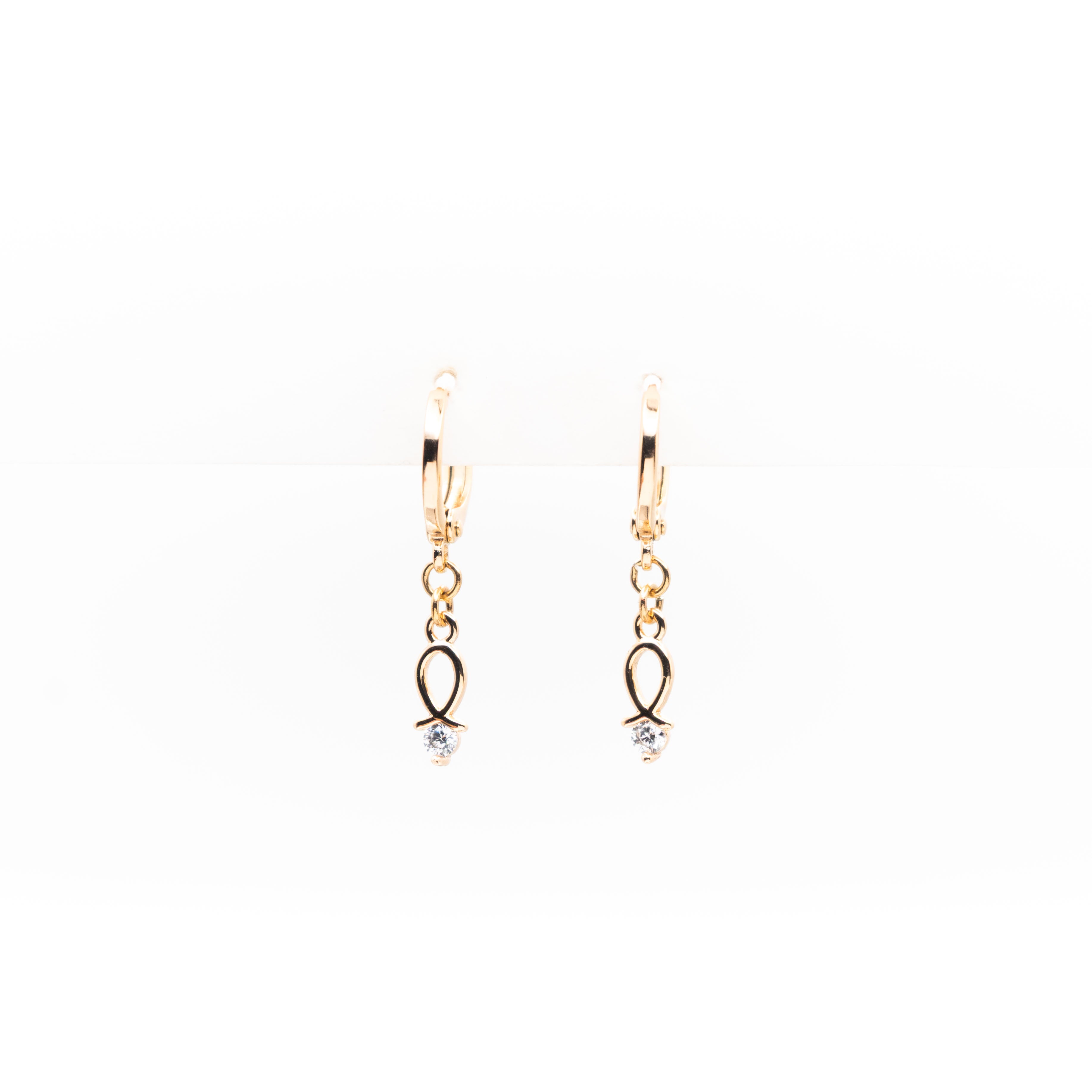 Aretes Con Strass Colgante