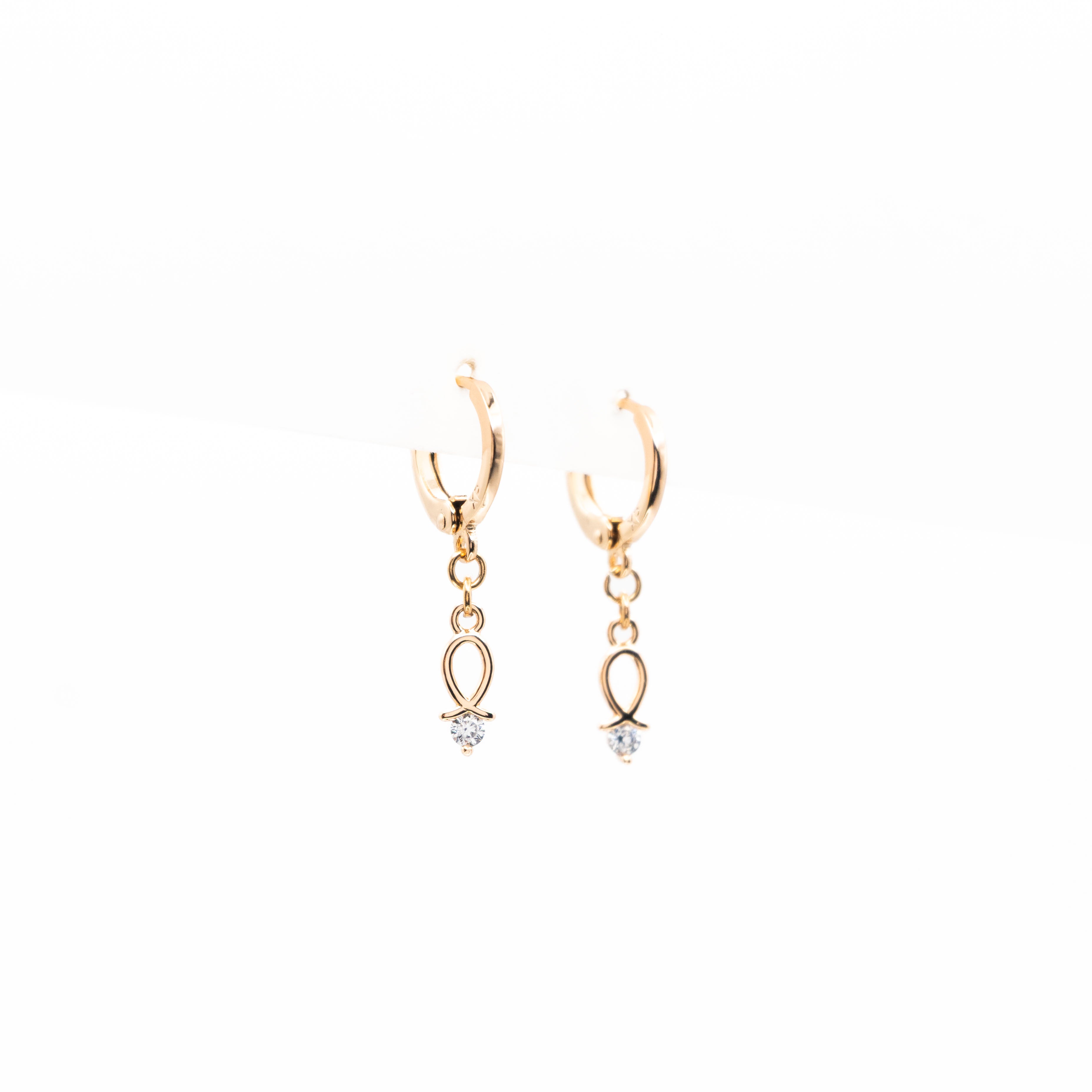 Aretes Con Strass Colgante