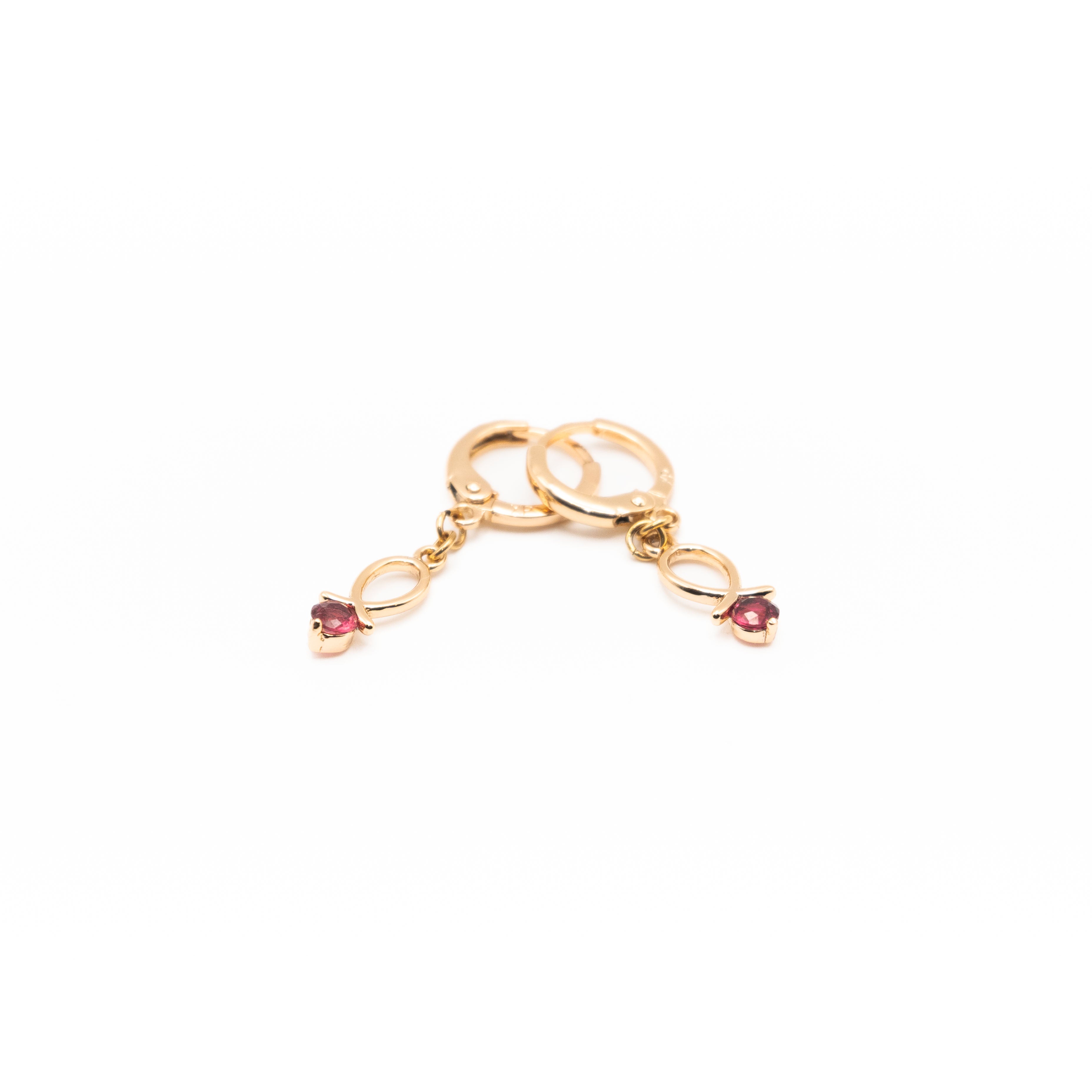 Aretes Con Strass Colgante