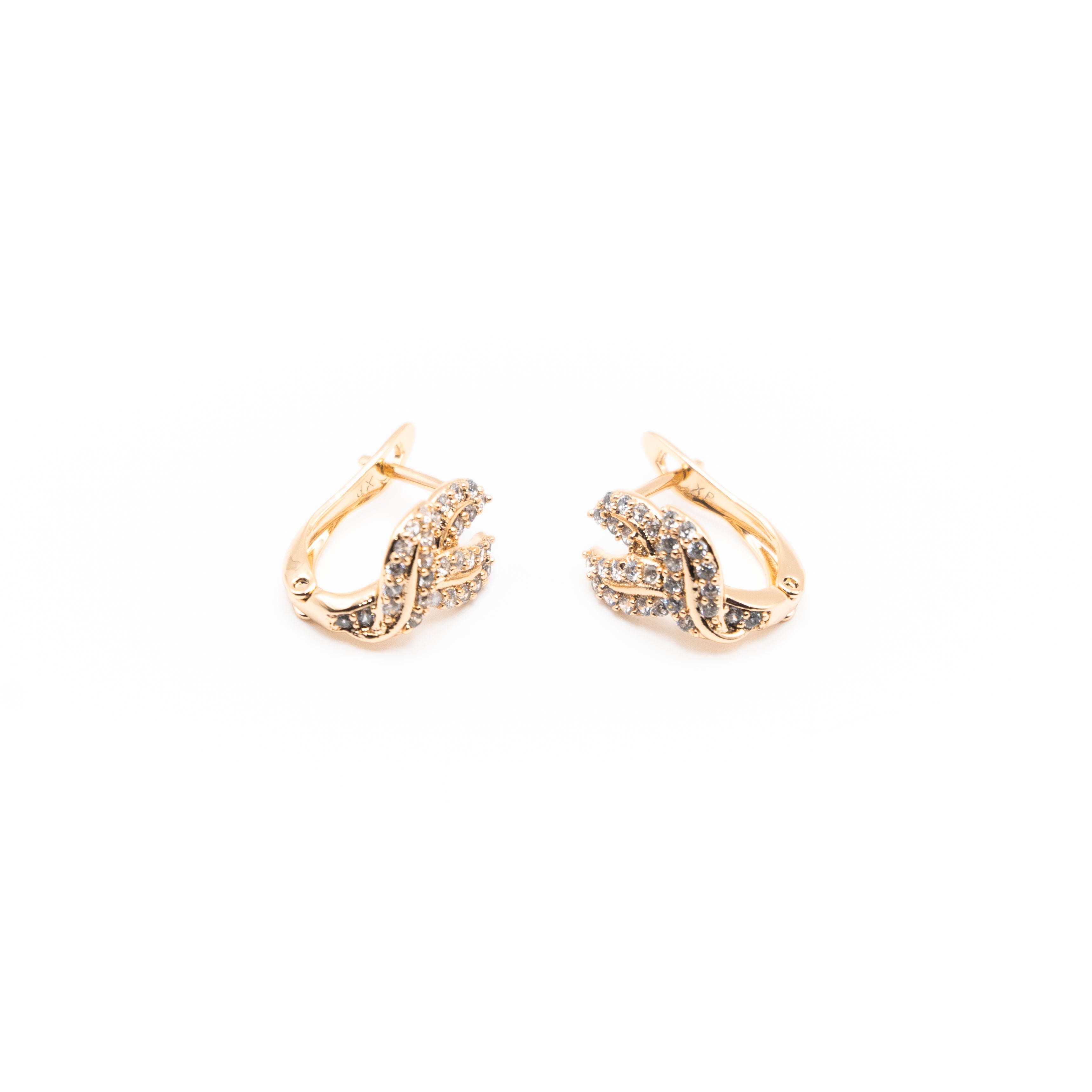Aretes Entrelazados Strass