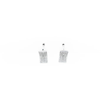 Aretes De Argolla Con Strass