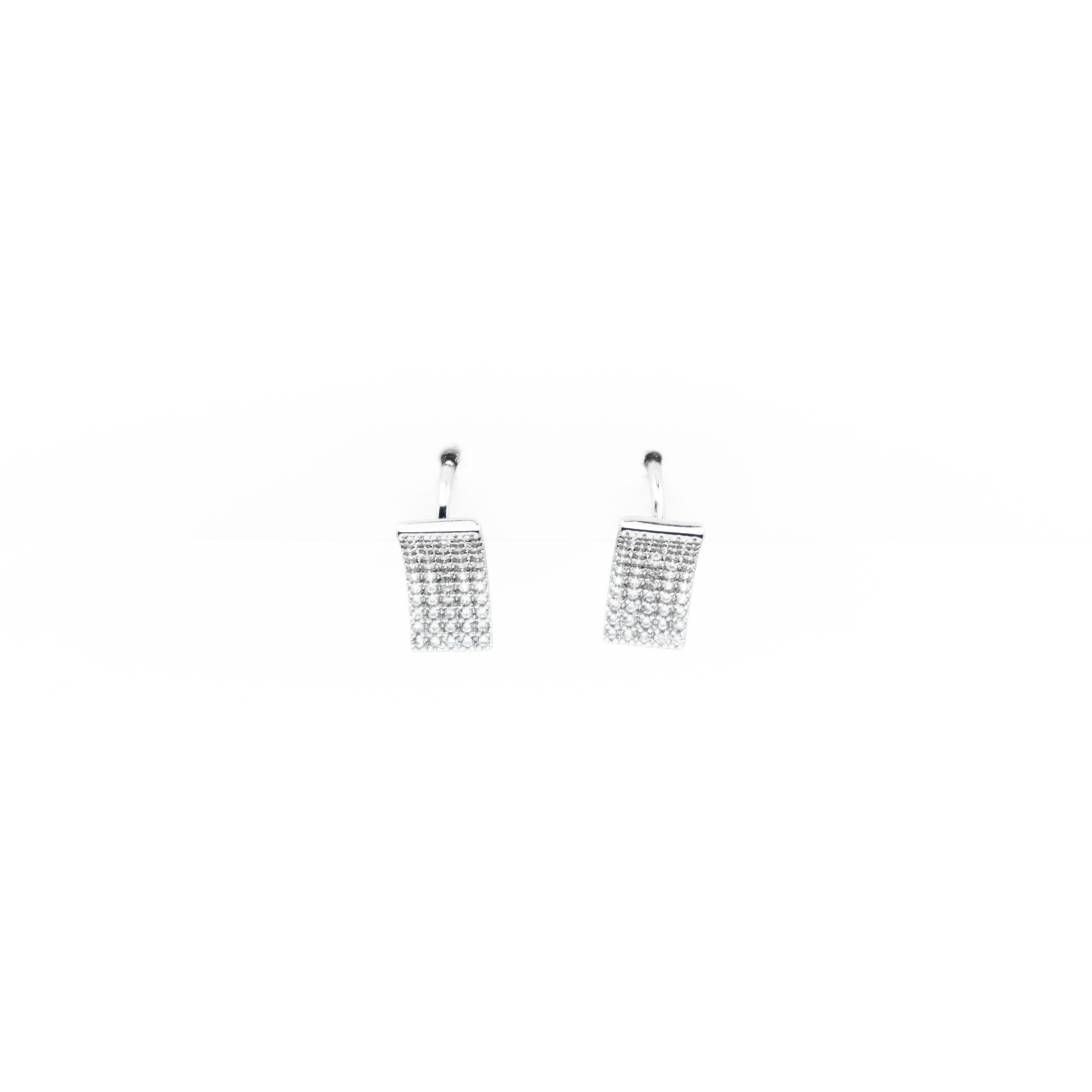 Aretes De Argolla Con Strass