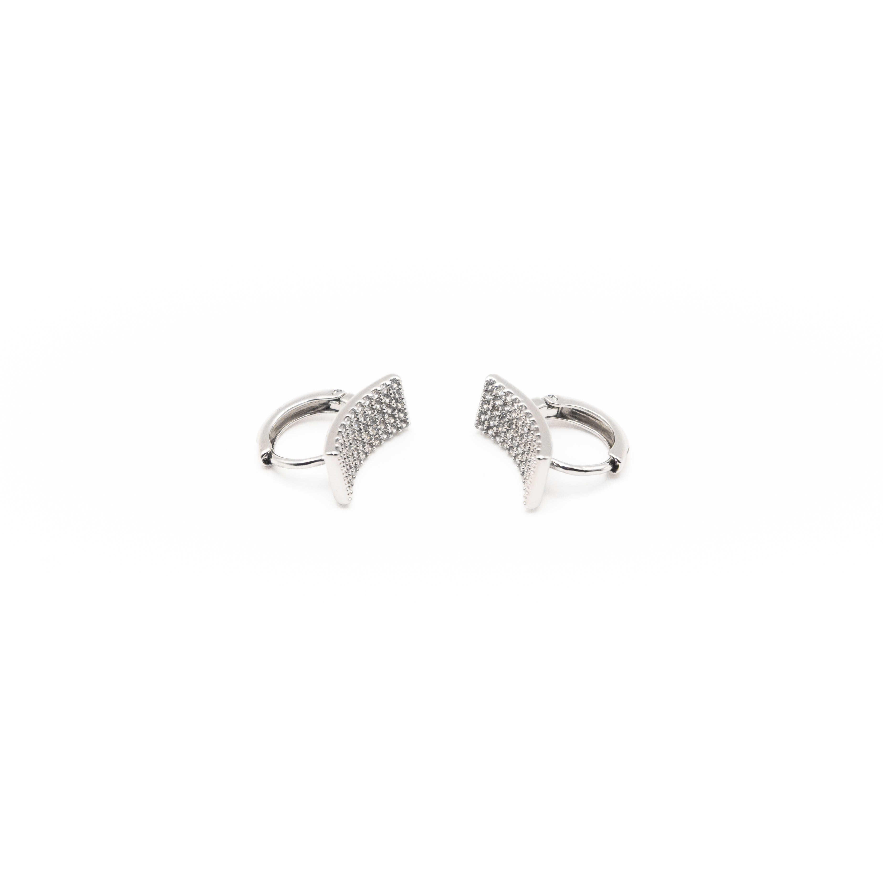 Aretes De Argolla Con Strass