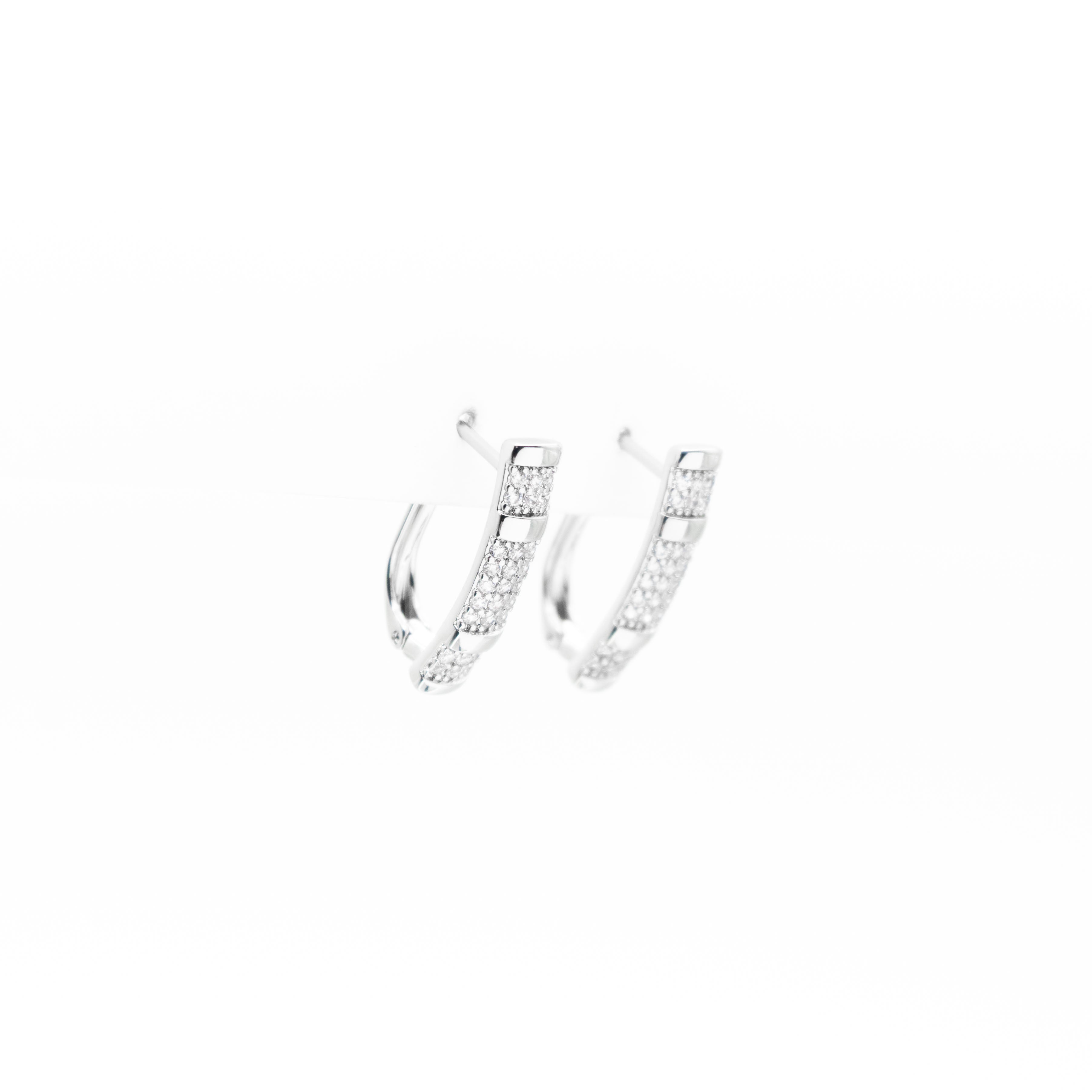 Aretes De Barra Strass