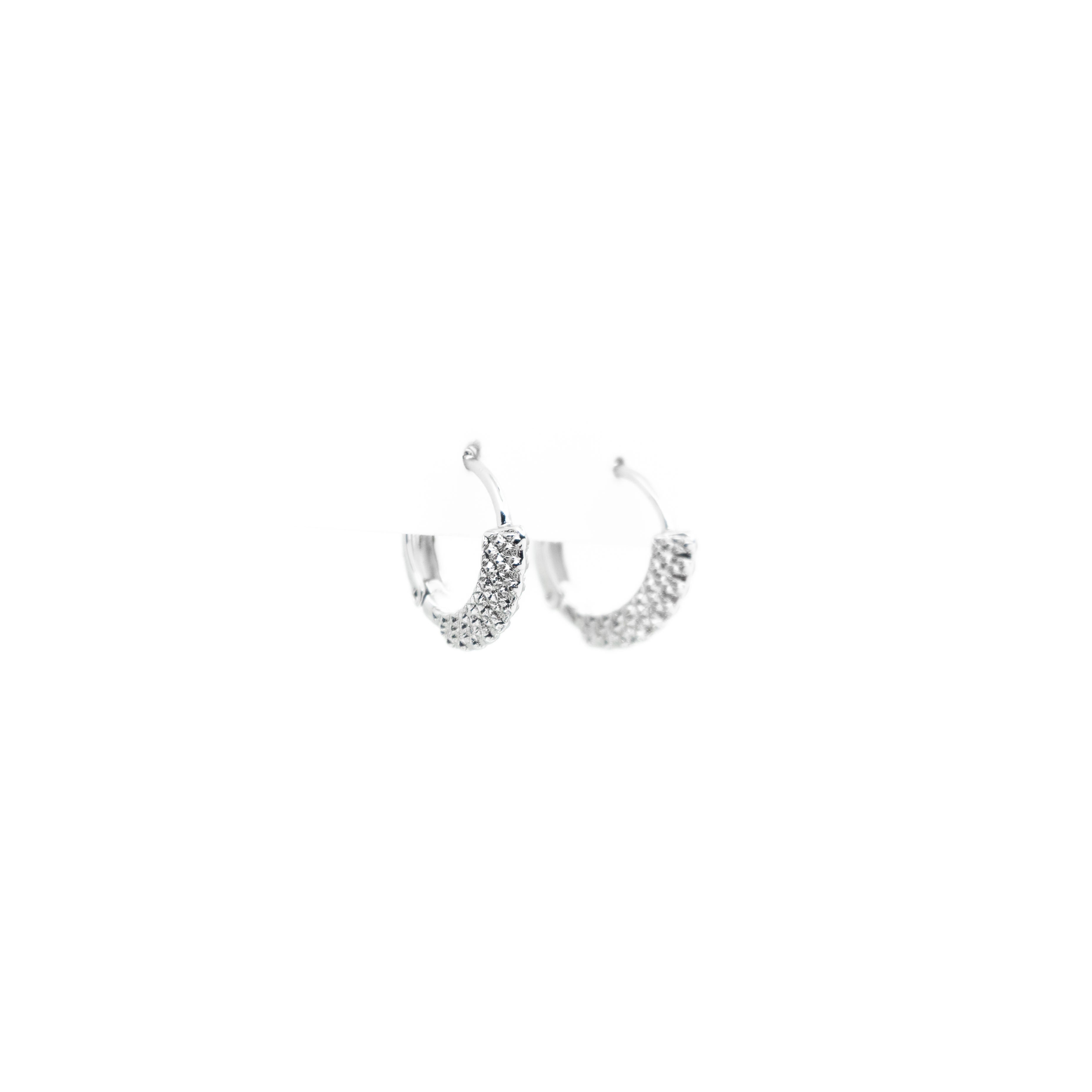 Aretes De Argolla Con Textura