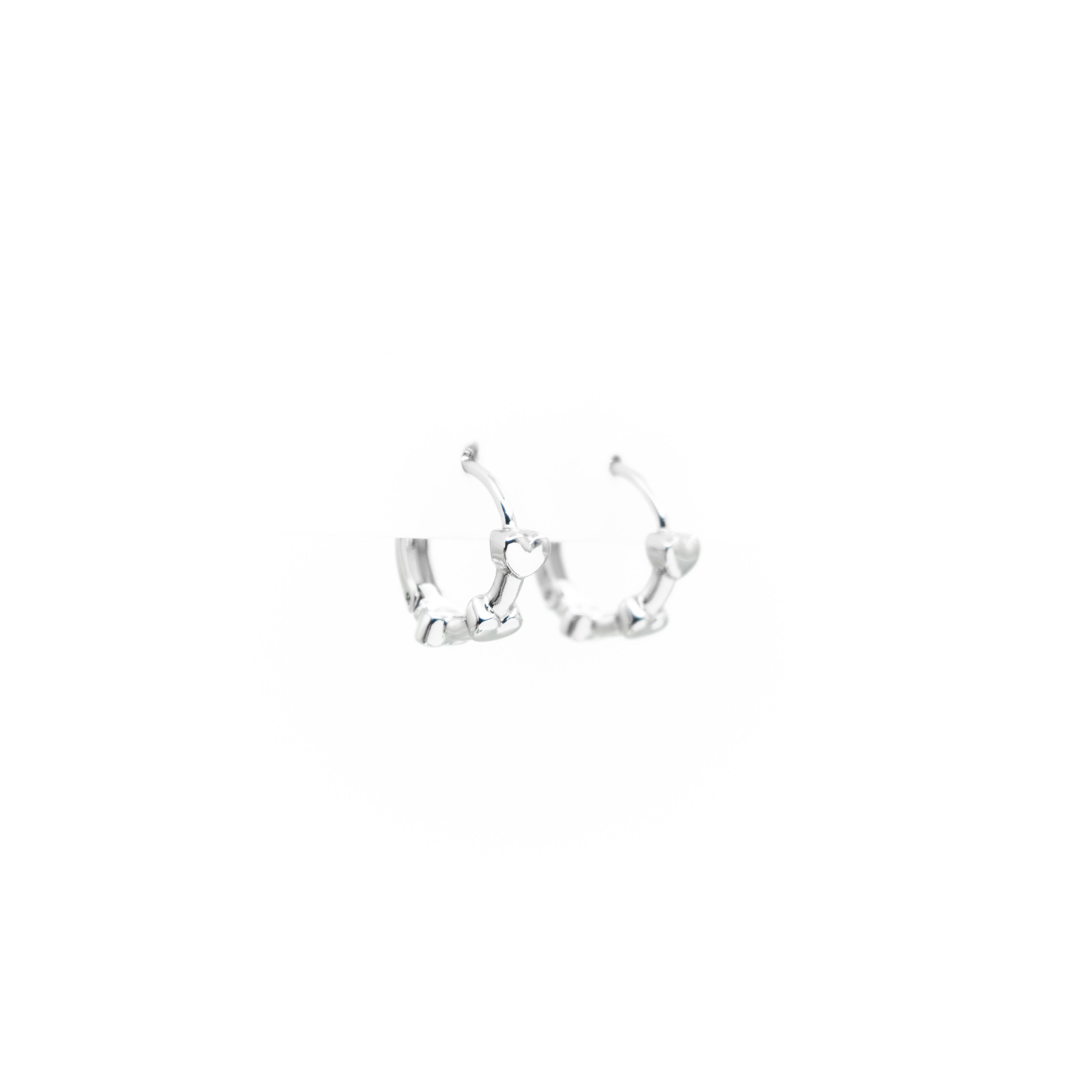 Aretes De Argolla De Corazones