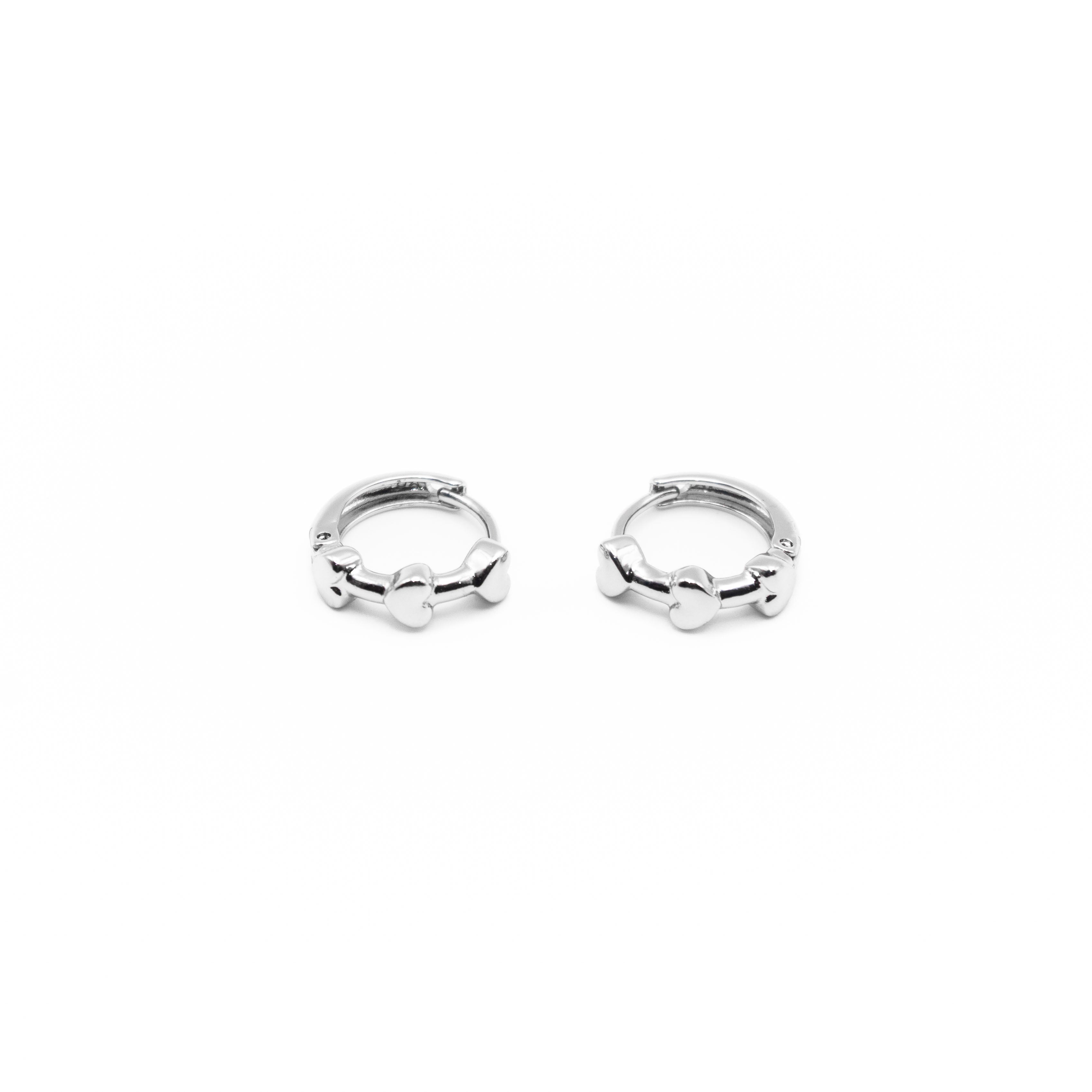 Aretes De Argolla De Corazones