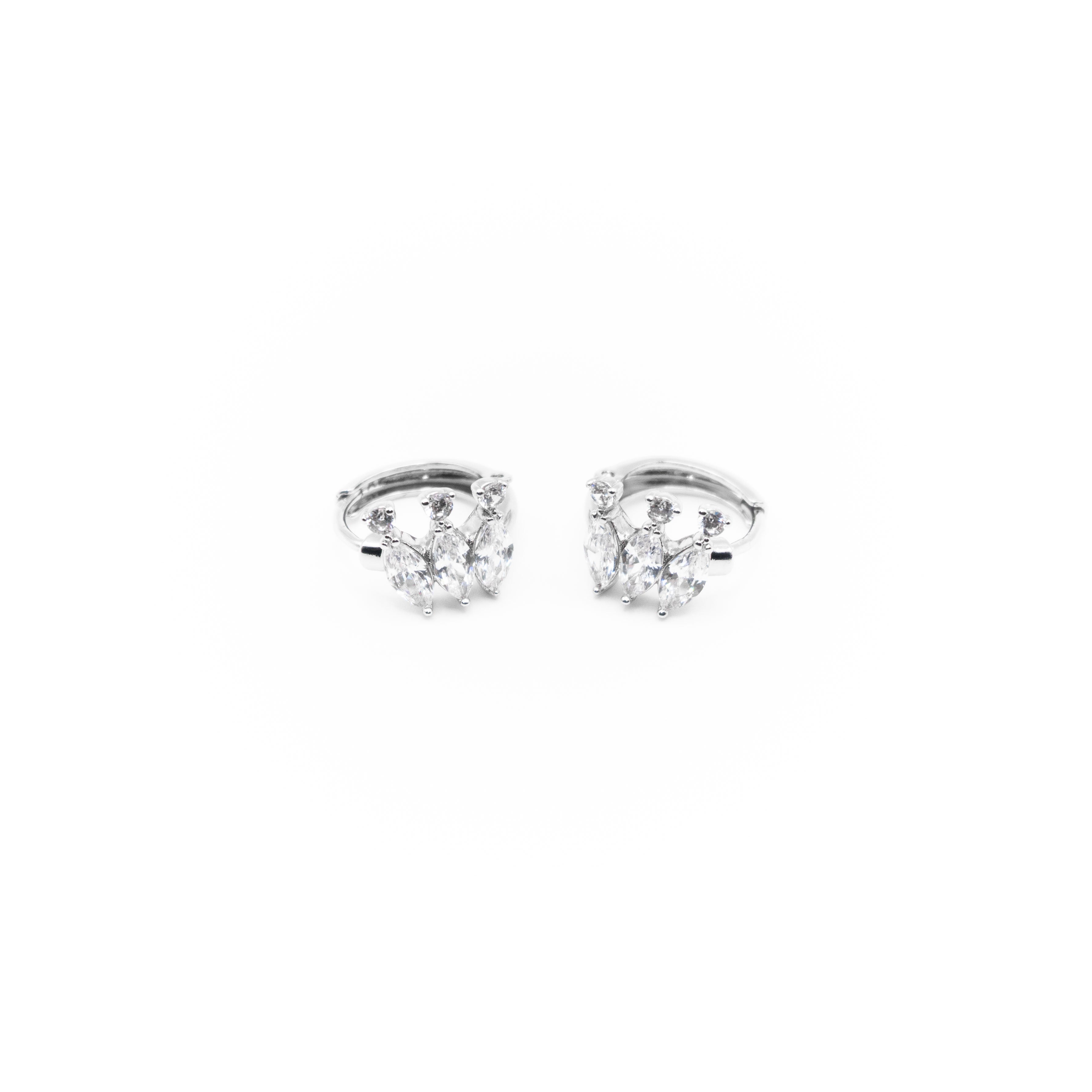 Aretes De Argolla Tipo Corona