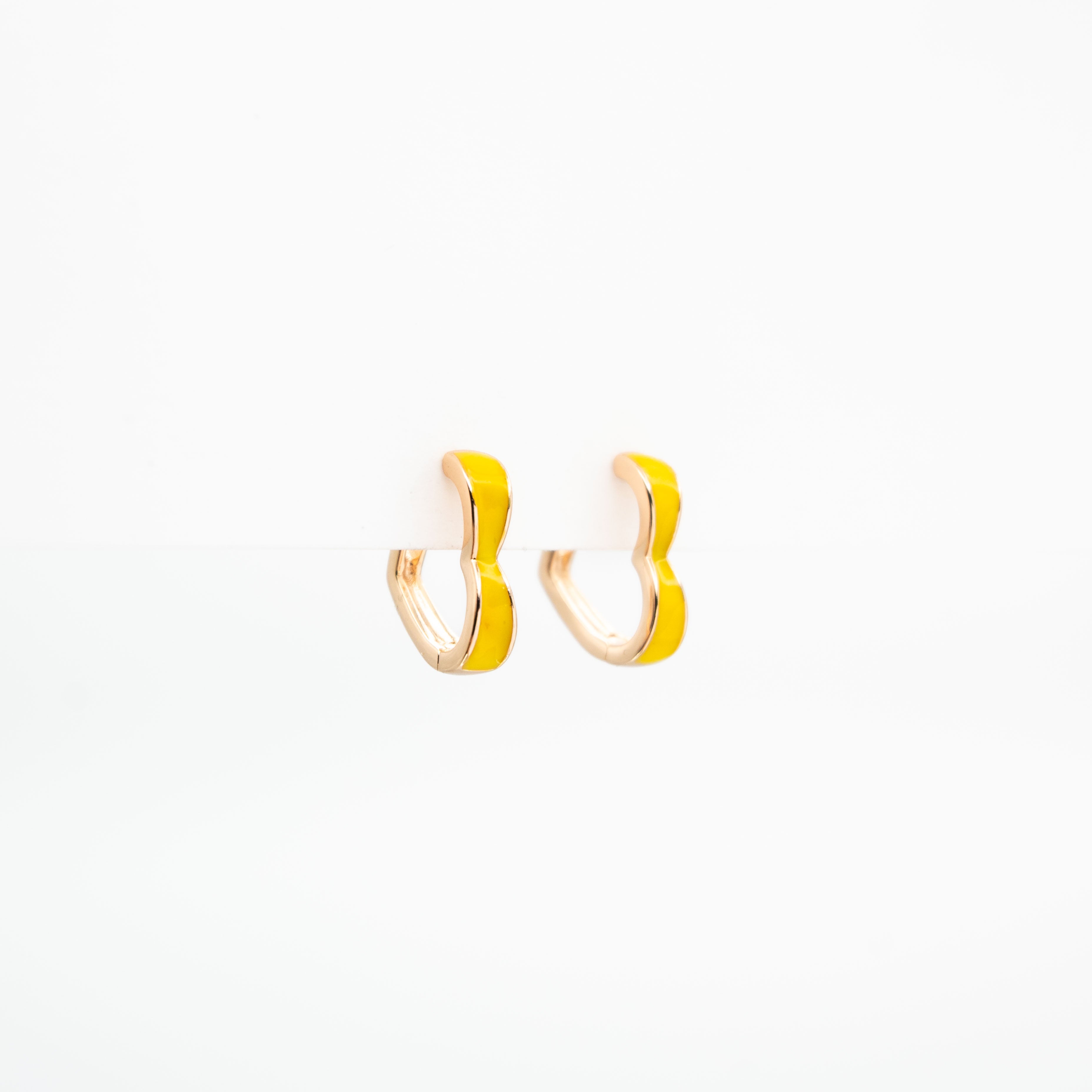 Aretes De Argolla De Corazón