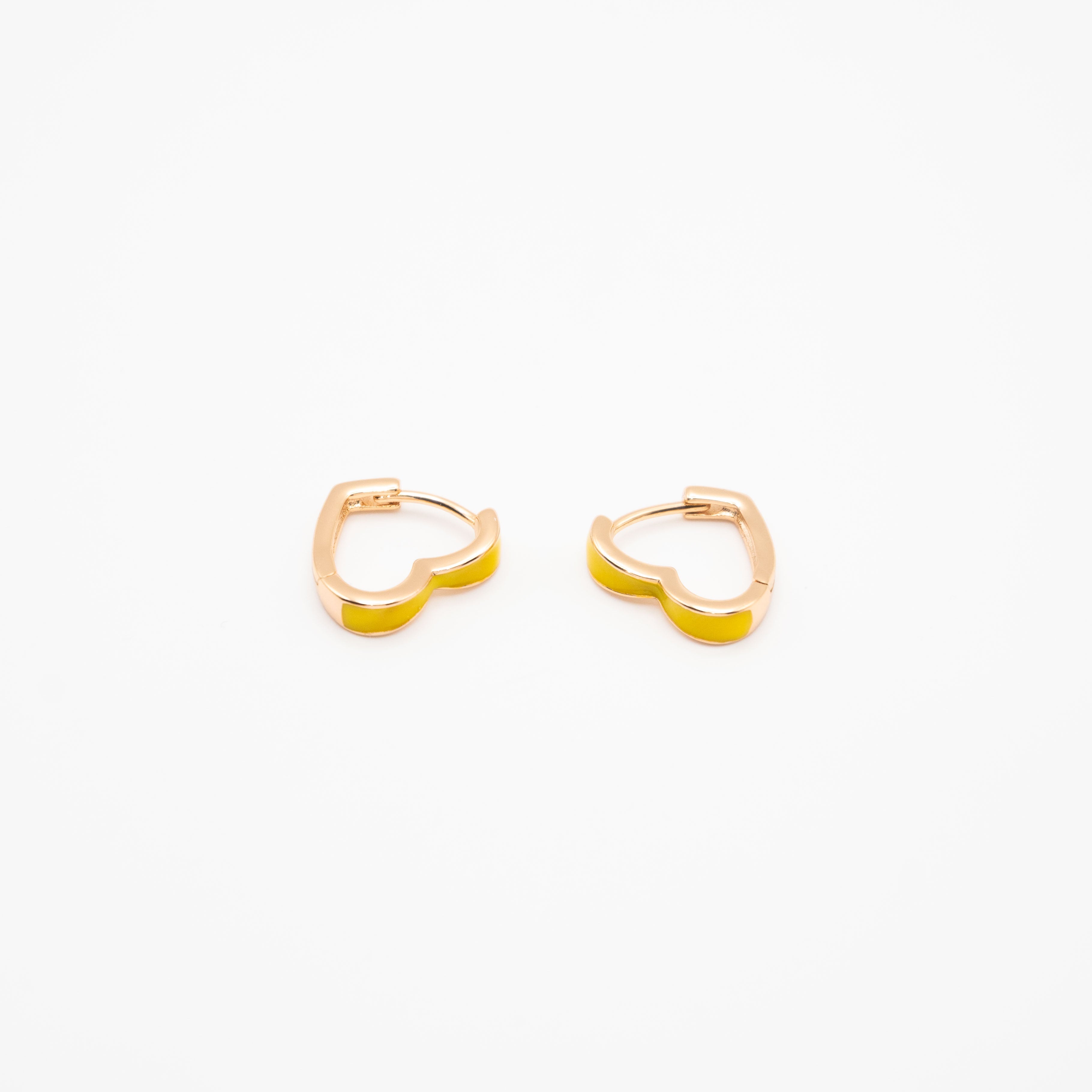 Aretes De Argolla De Corazón