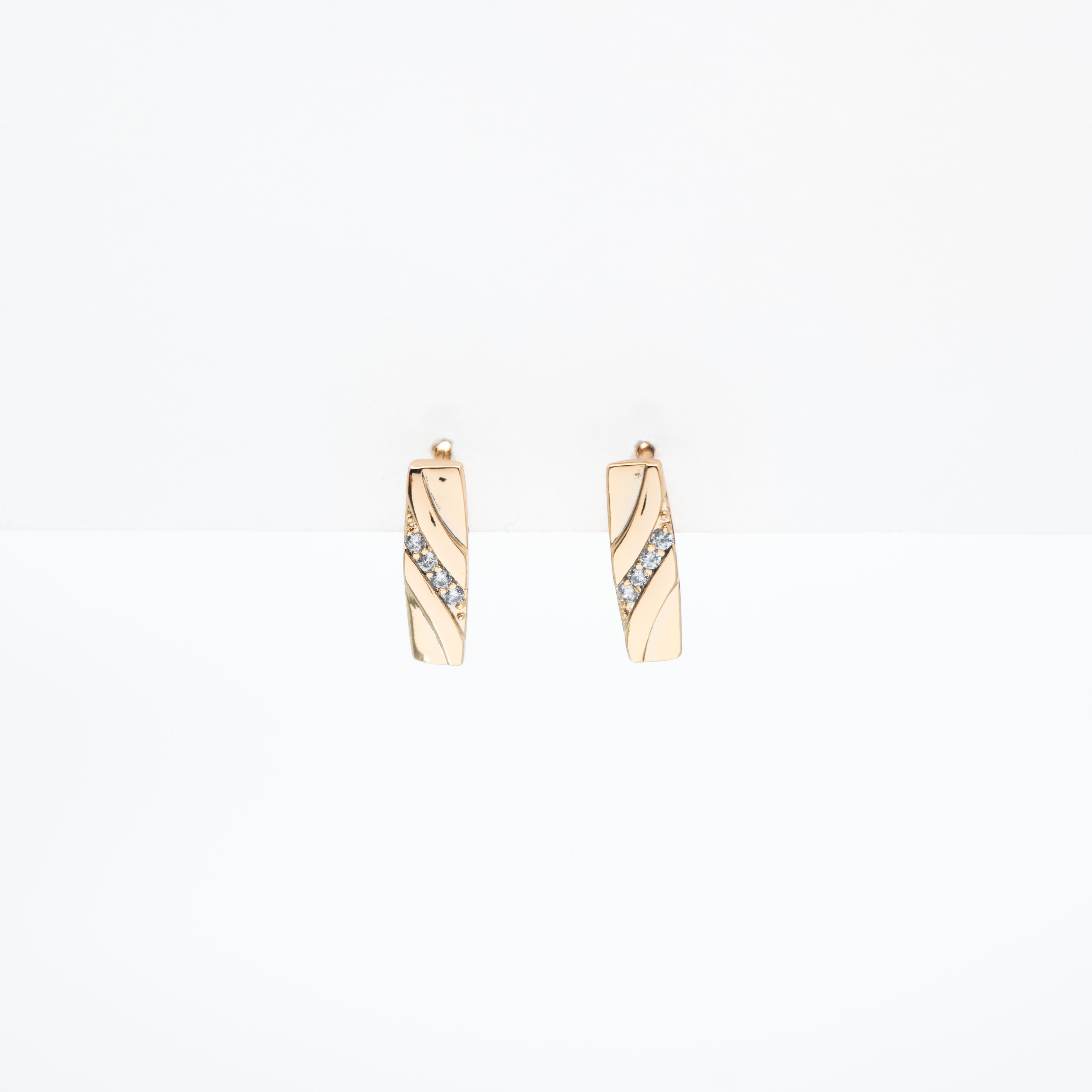 Aretes Con Franja Strass
