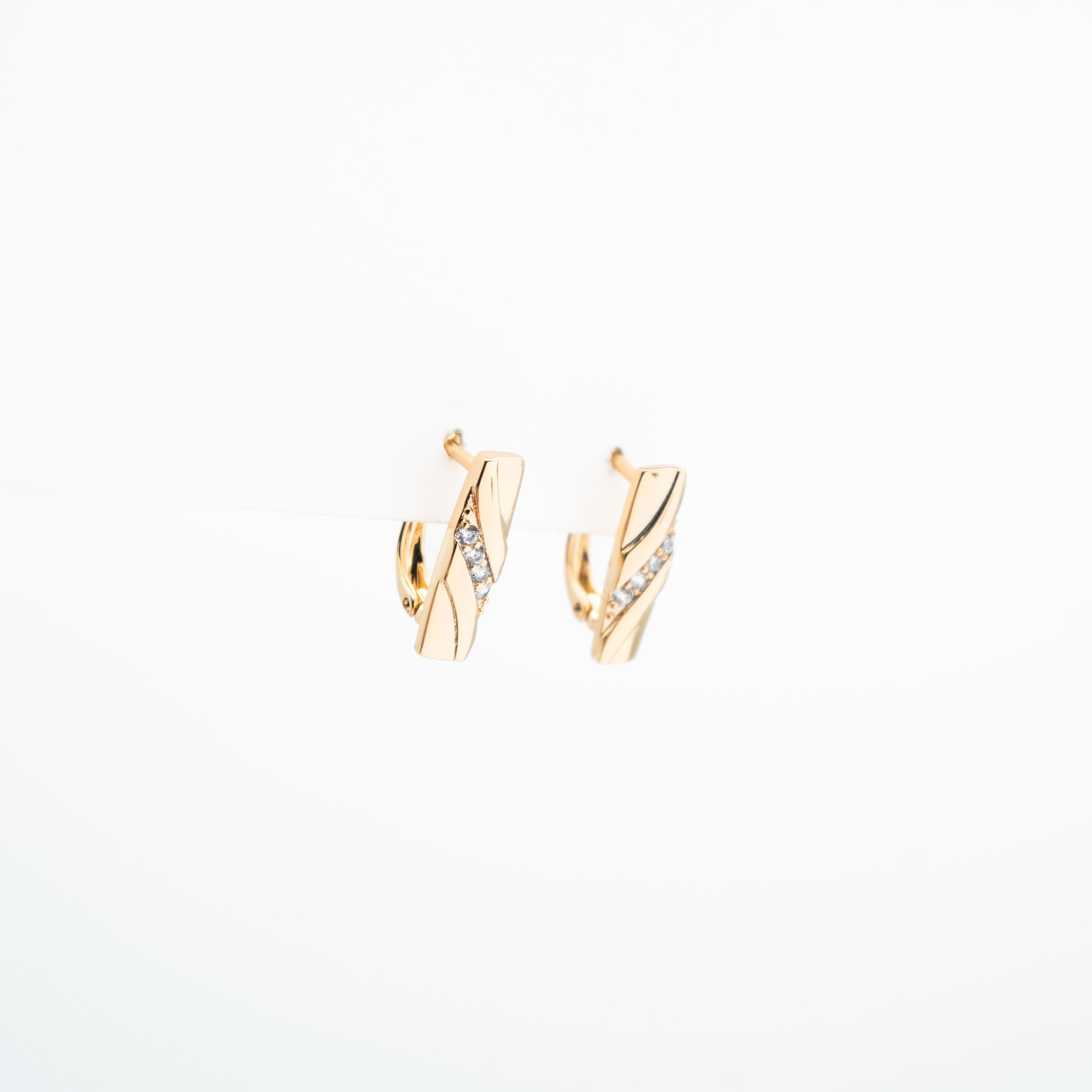 Aretes Con Franja Strass