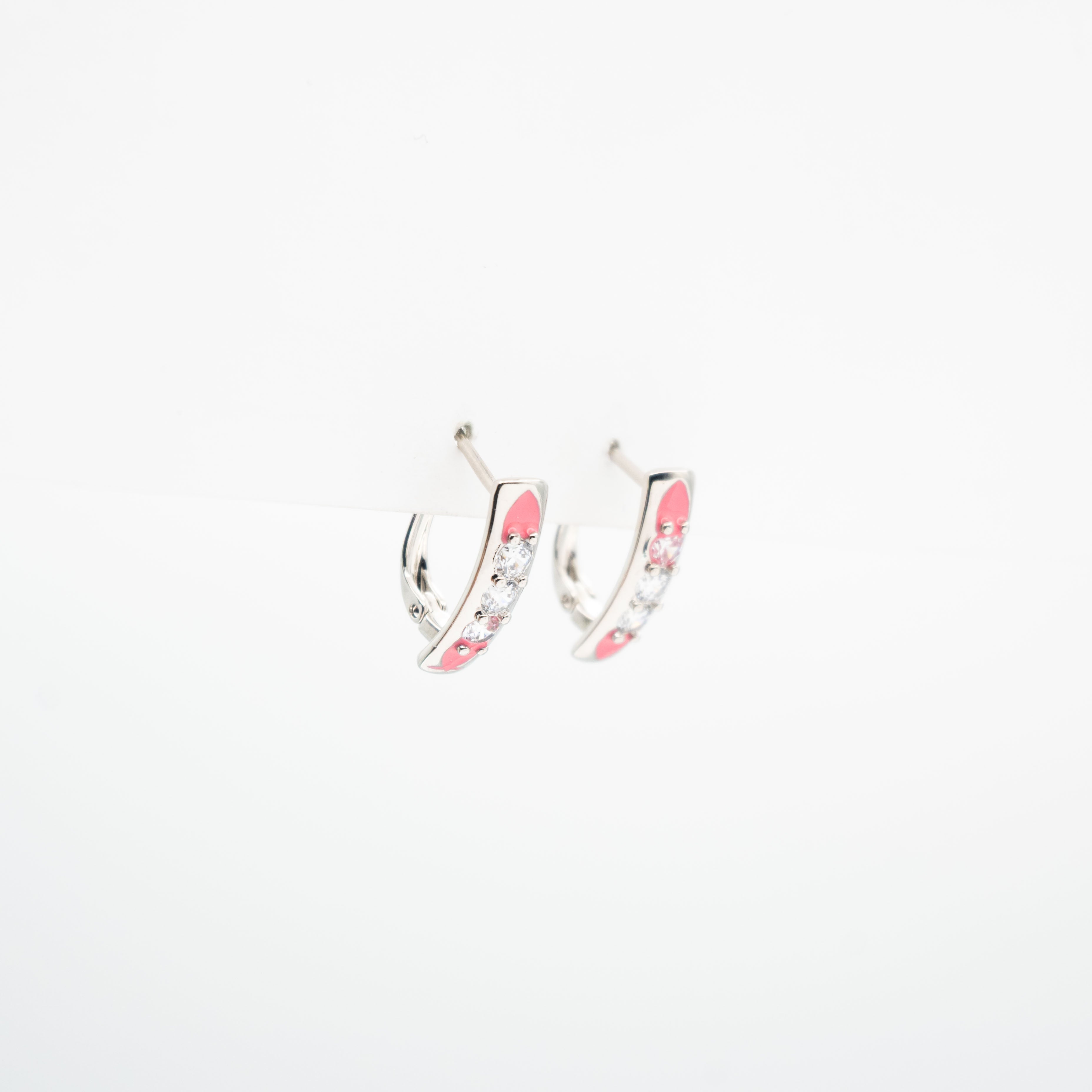 Aretes Con Corazón Y Strass