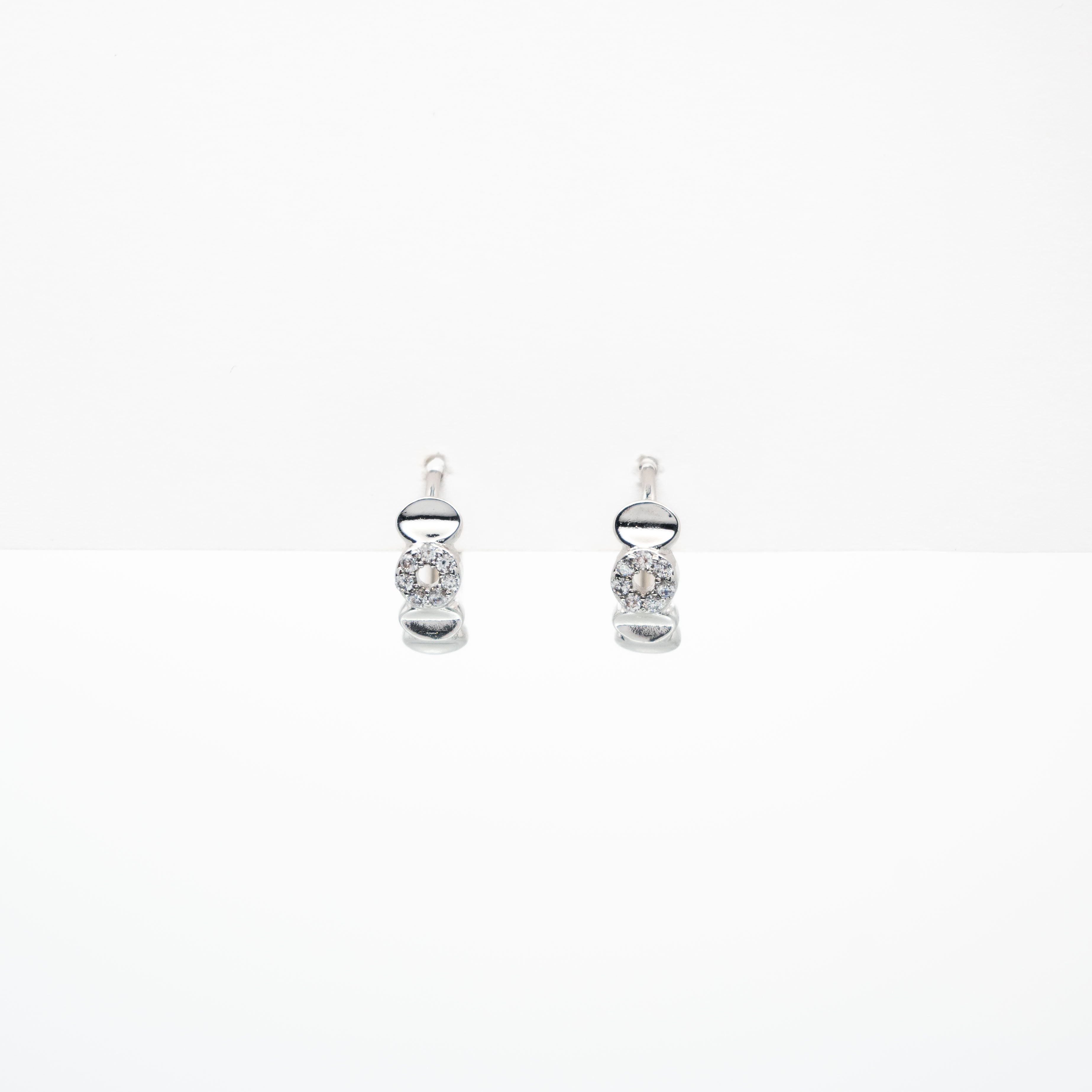 Aretes De Argolla Strass