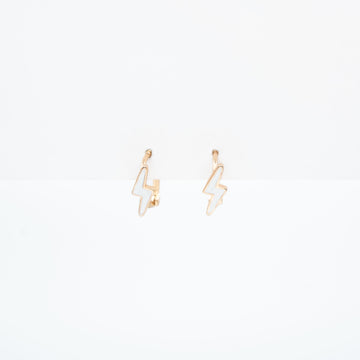Aretes De Rayo Blanco
