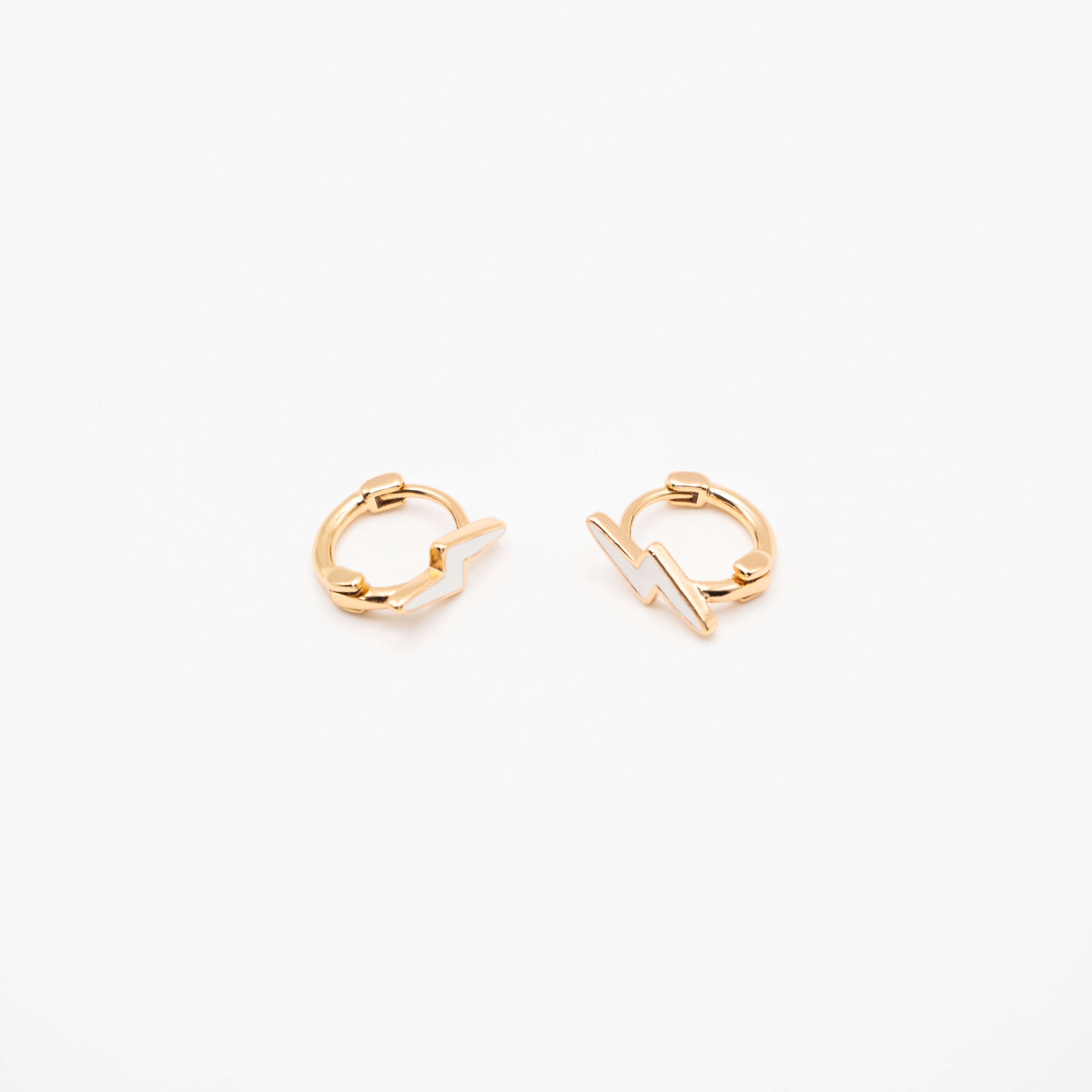 Aretes De Rayo Blanco