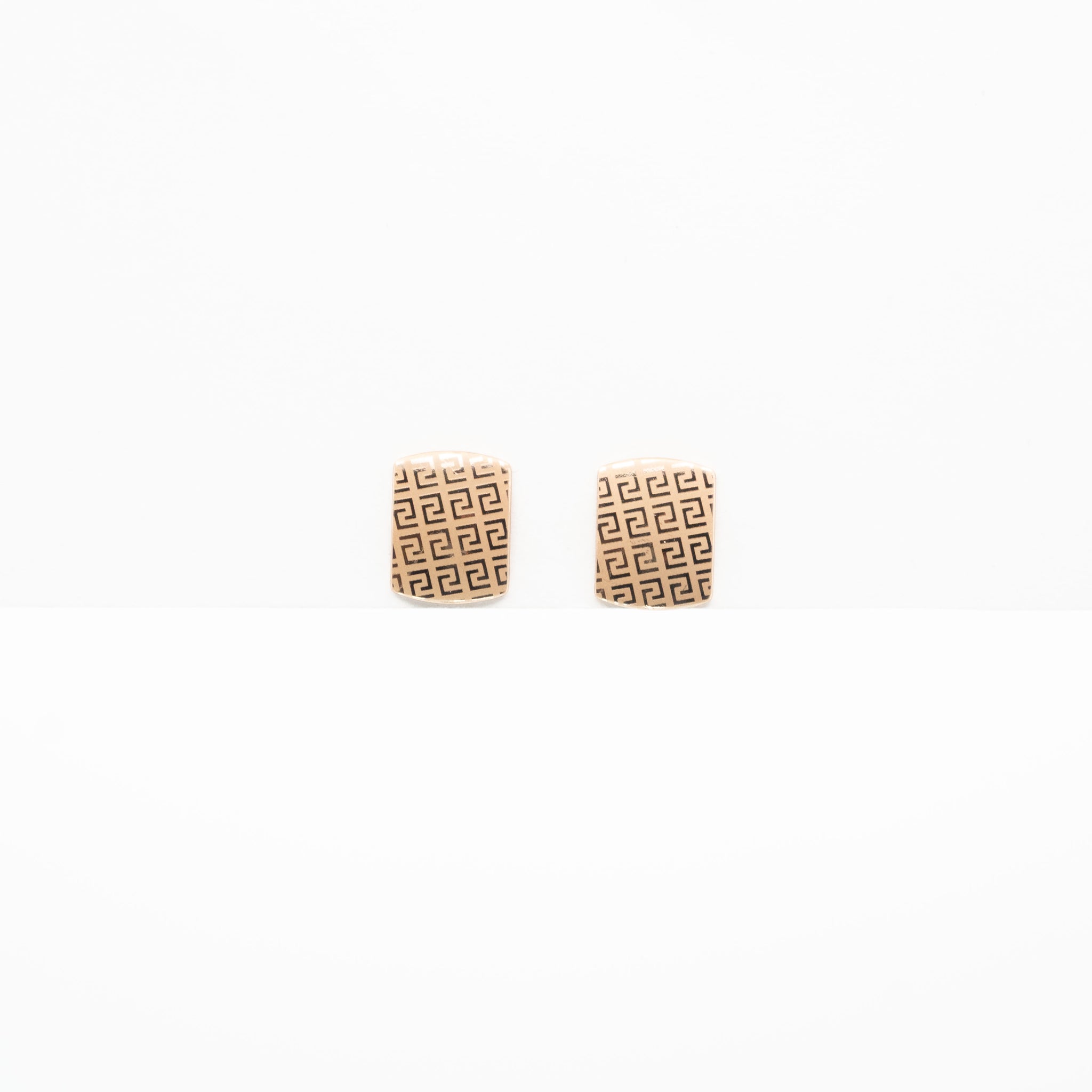 Aretes Cuadrados Con Patrón
