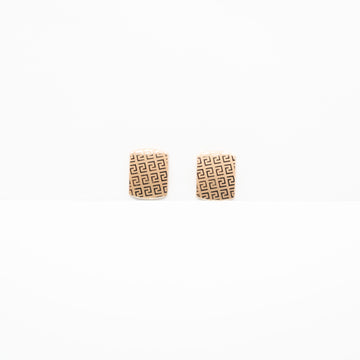 Aretes Cuadrados Con Patrón