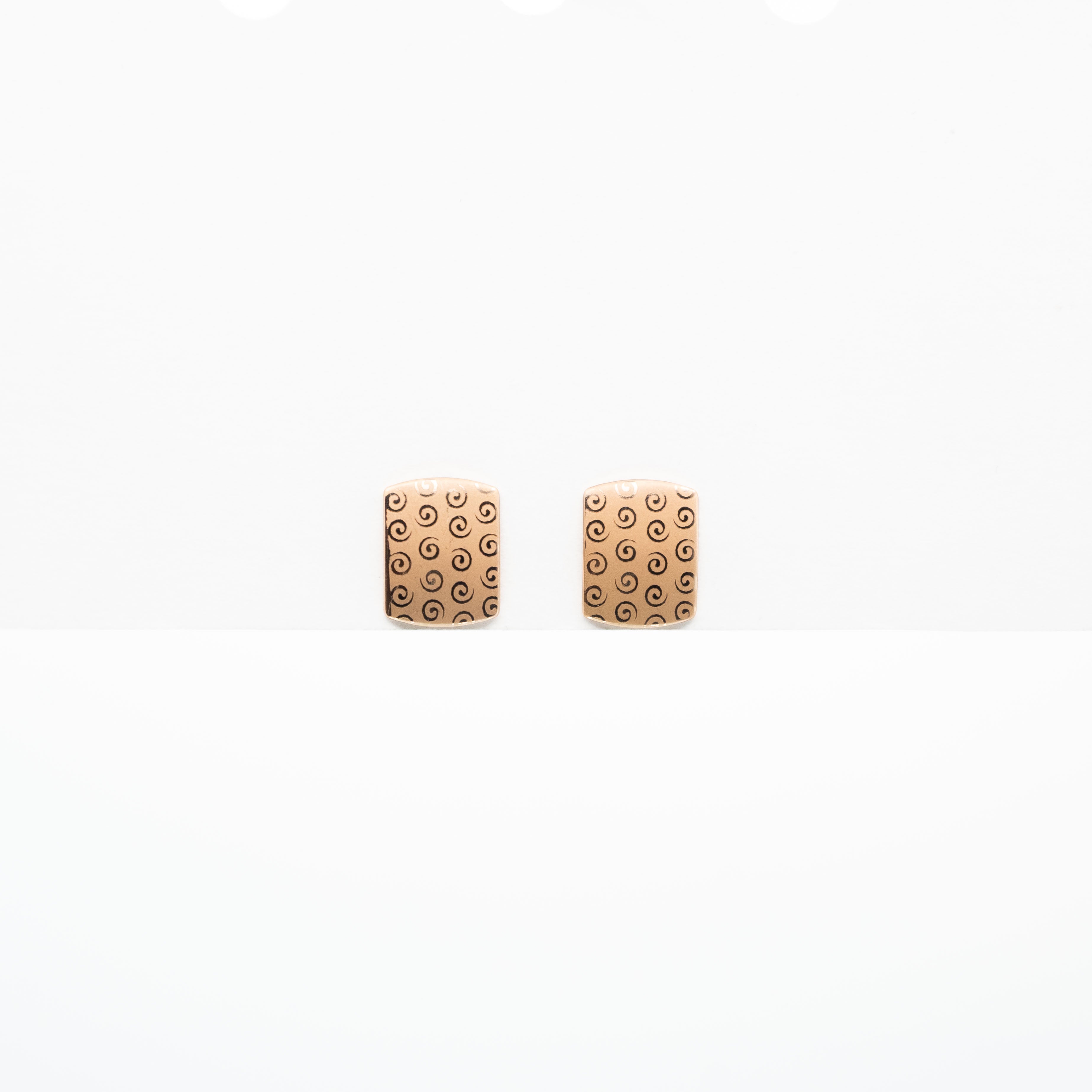 Aretes Cuadrados Con Patrón