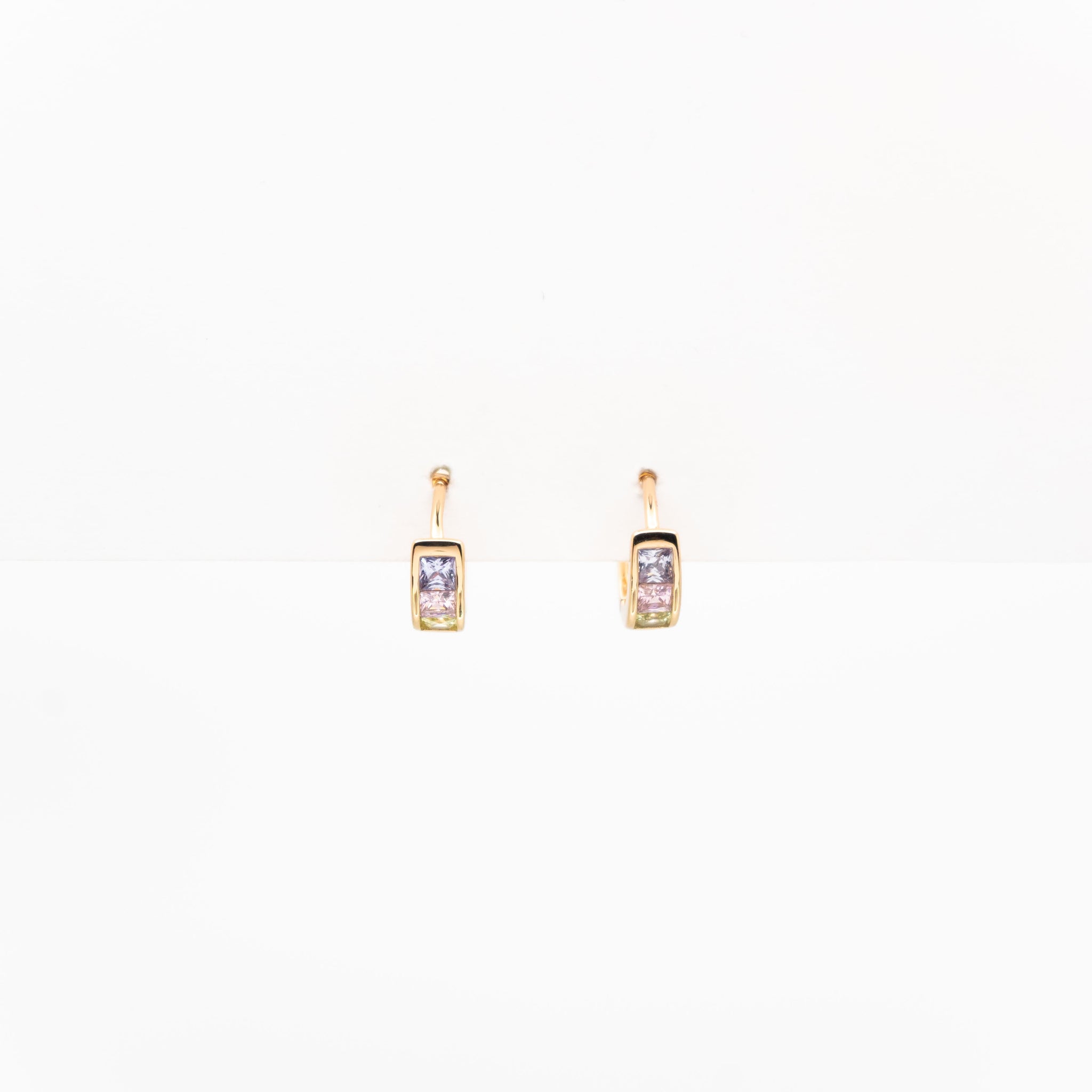 Aretes Con Circonia De Colores