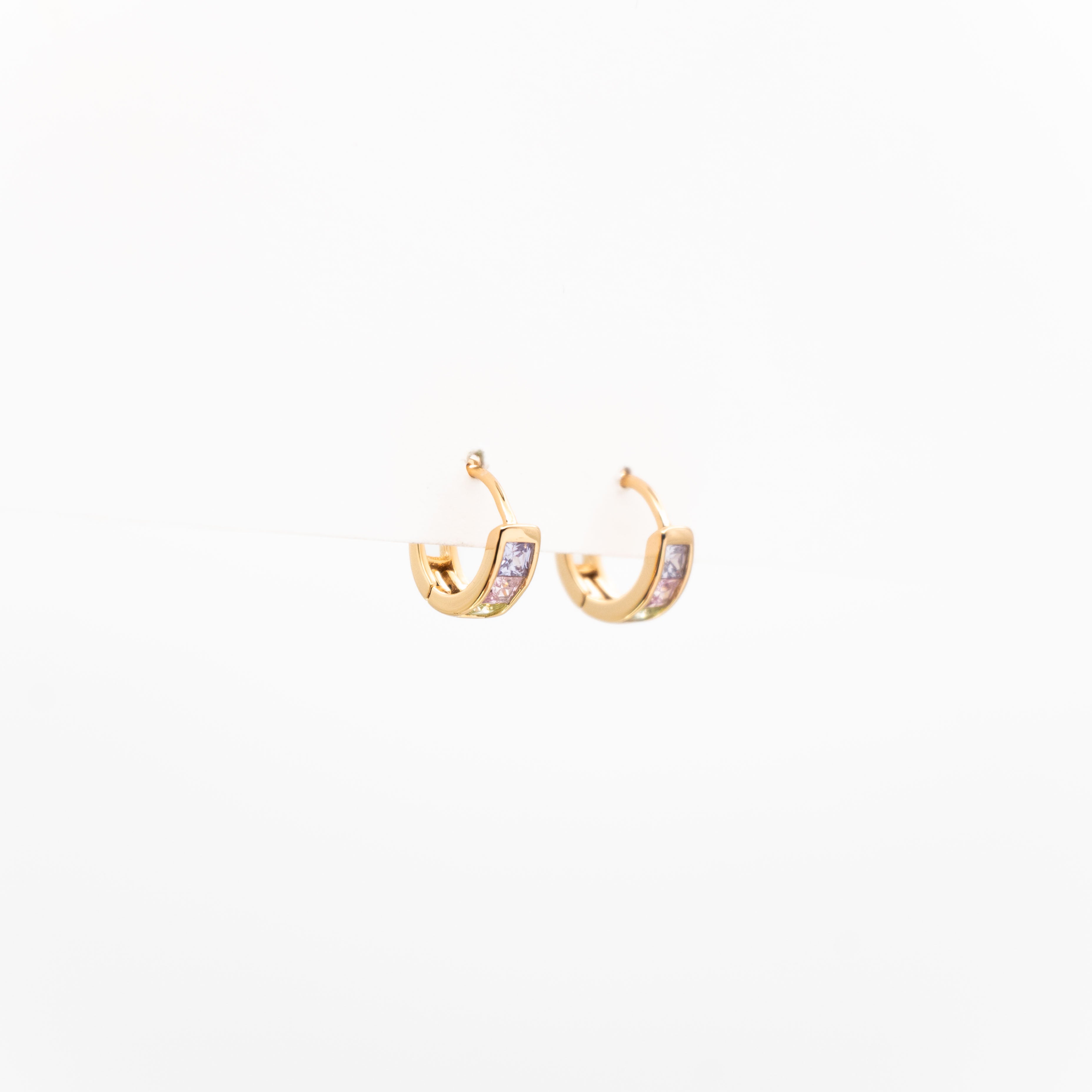 Aretes Con Circonia De Colores