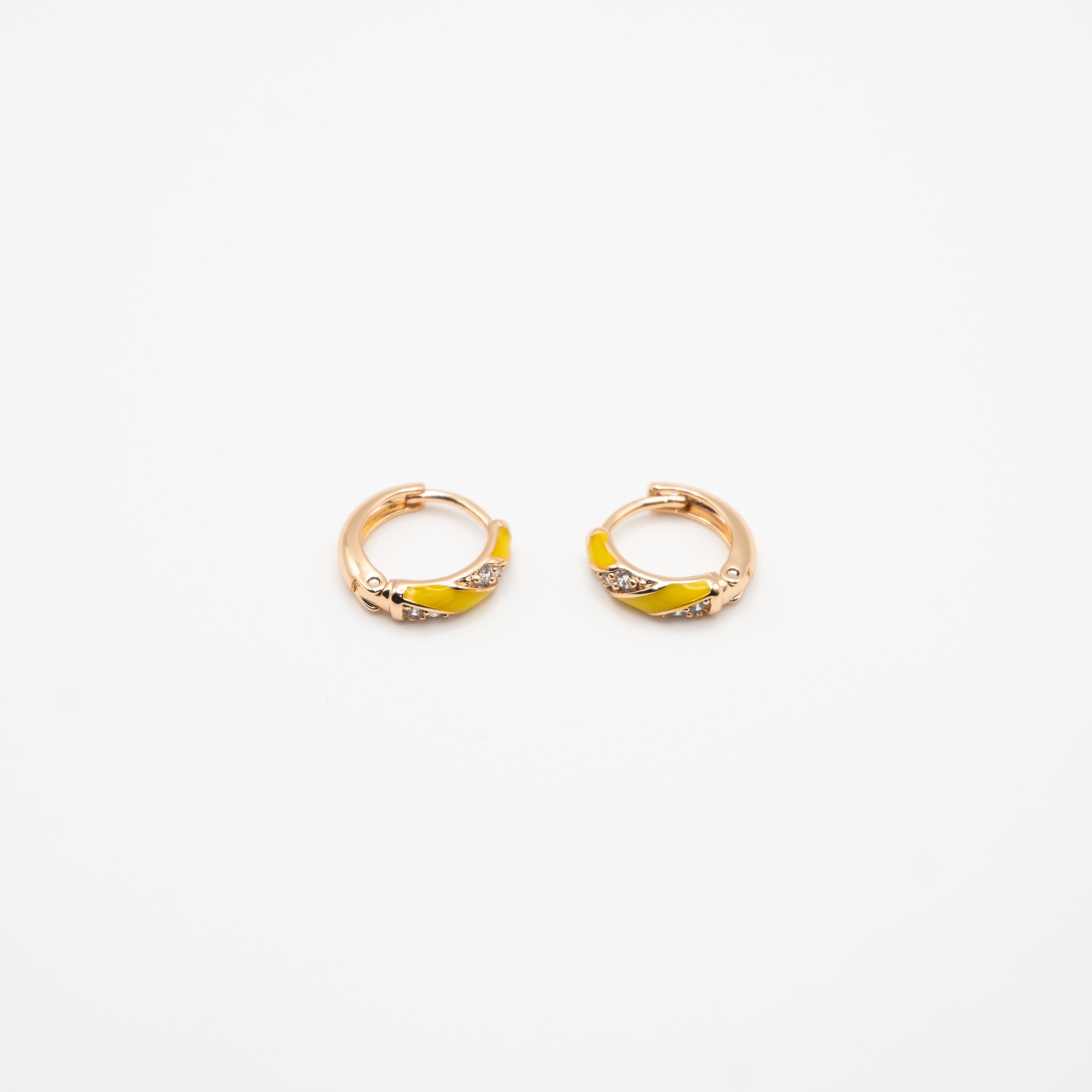 Aretes De Colores En Espiral Strass