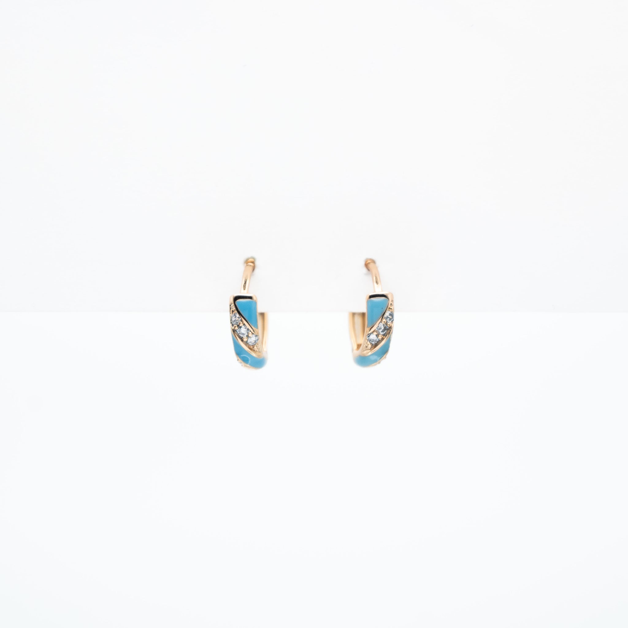 Aretes De Colores En Espiral Strass