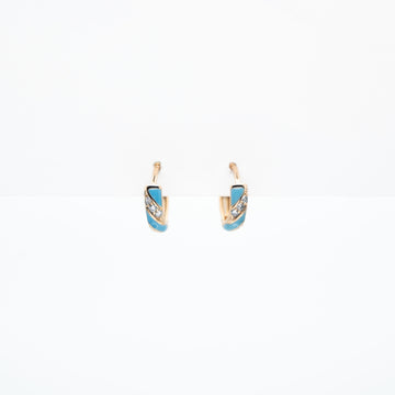 Aretes De Colores En Espiral Strass