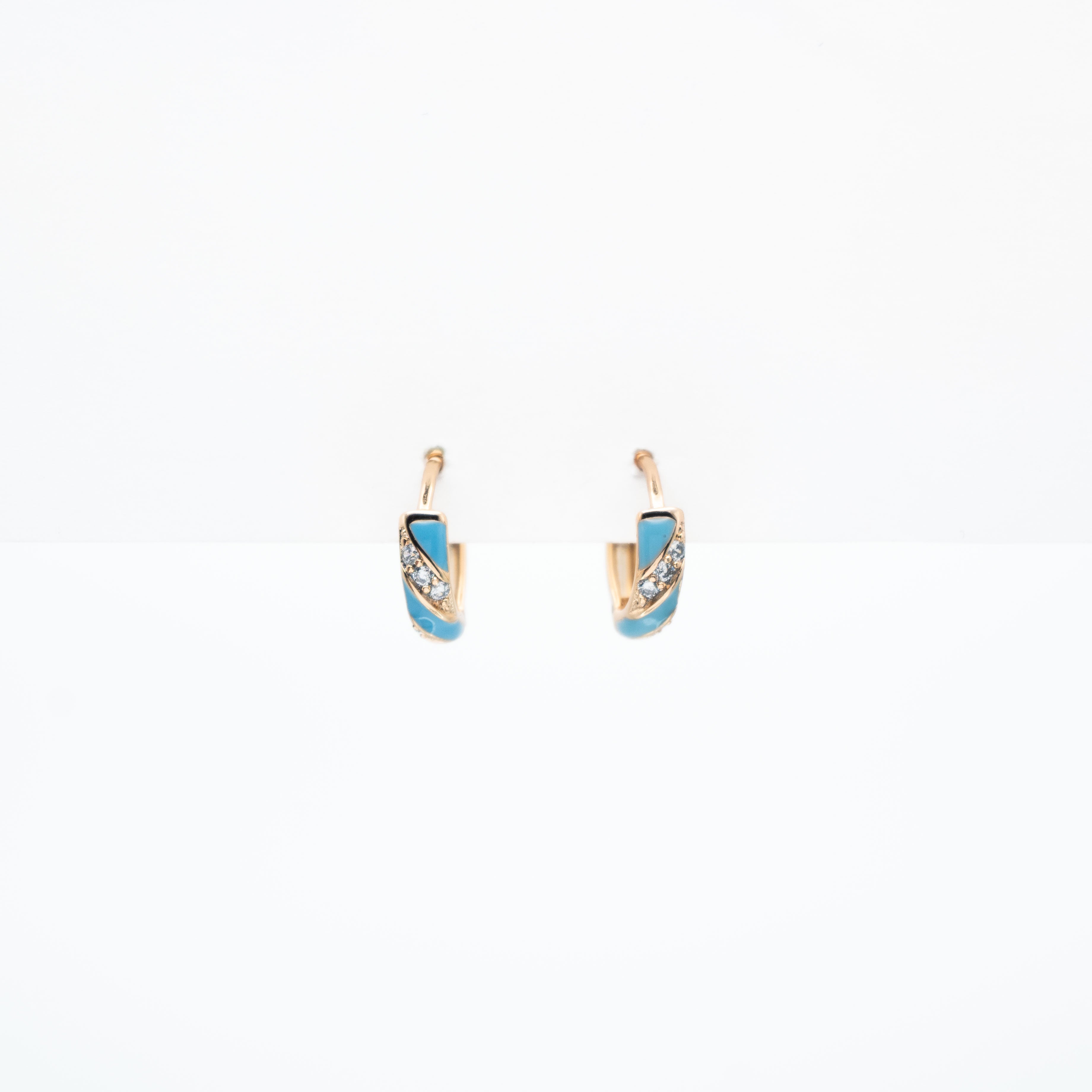 Aretes De Colores En Espiral Strass