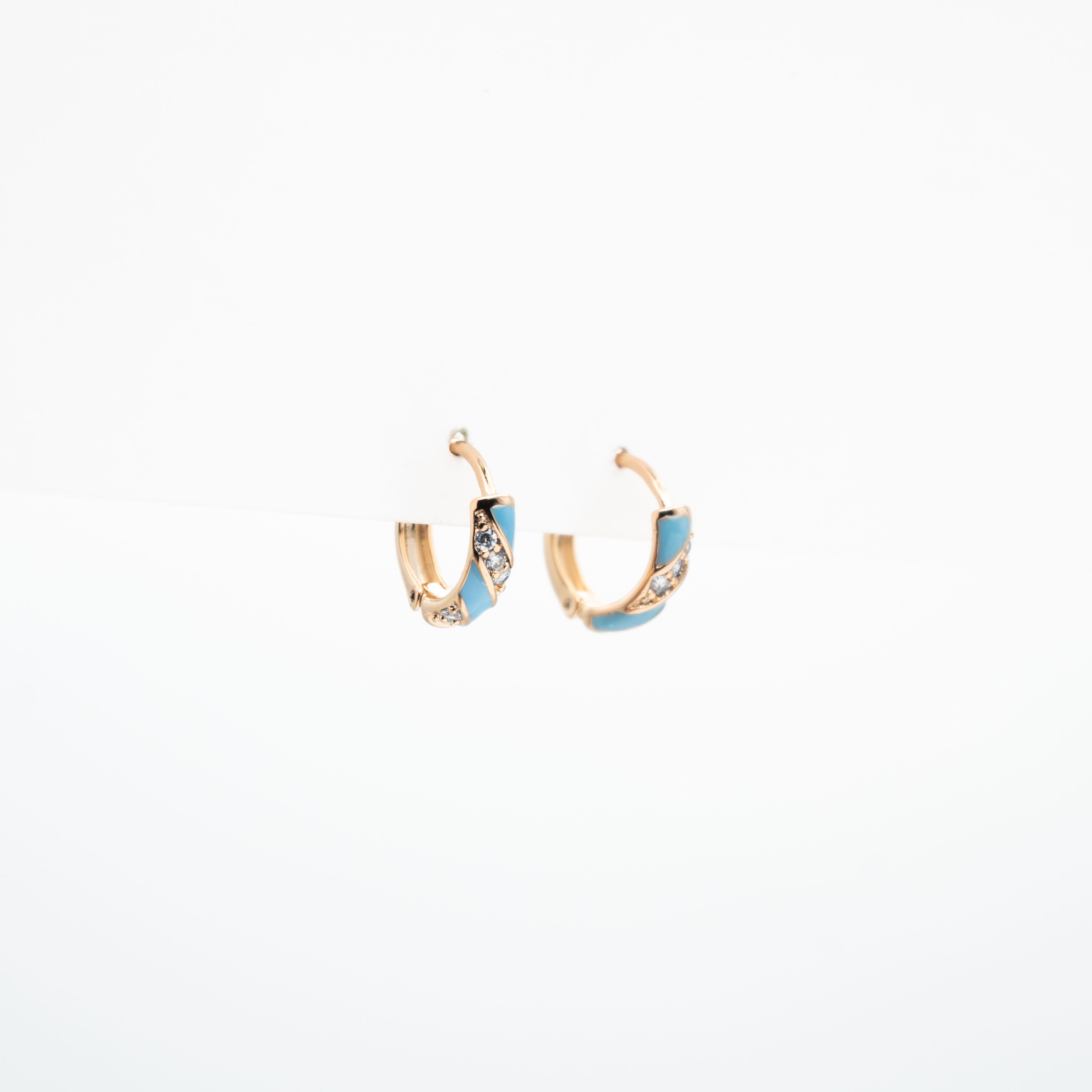 Aretes De Colores En Espiral Strass